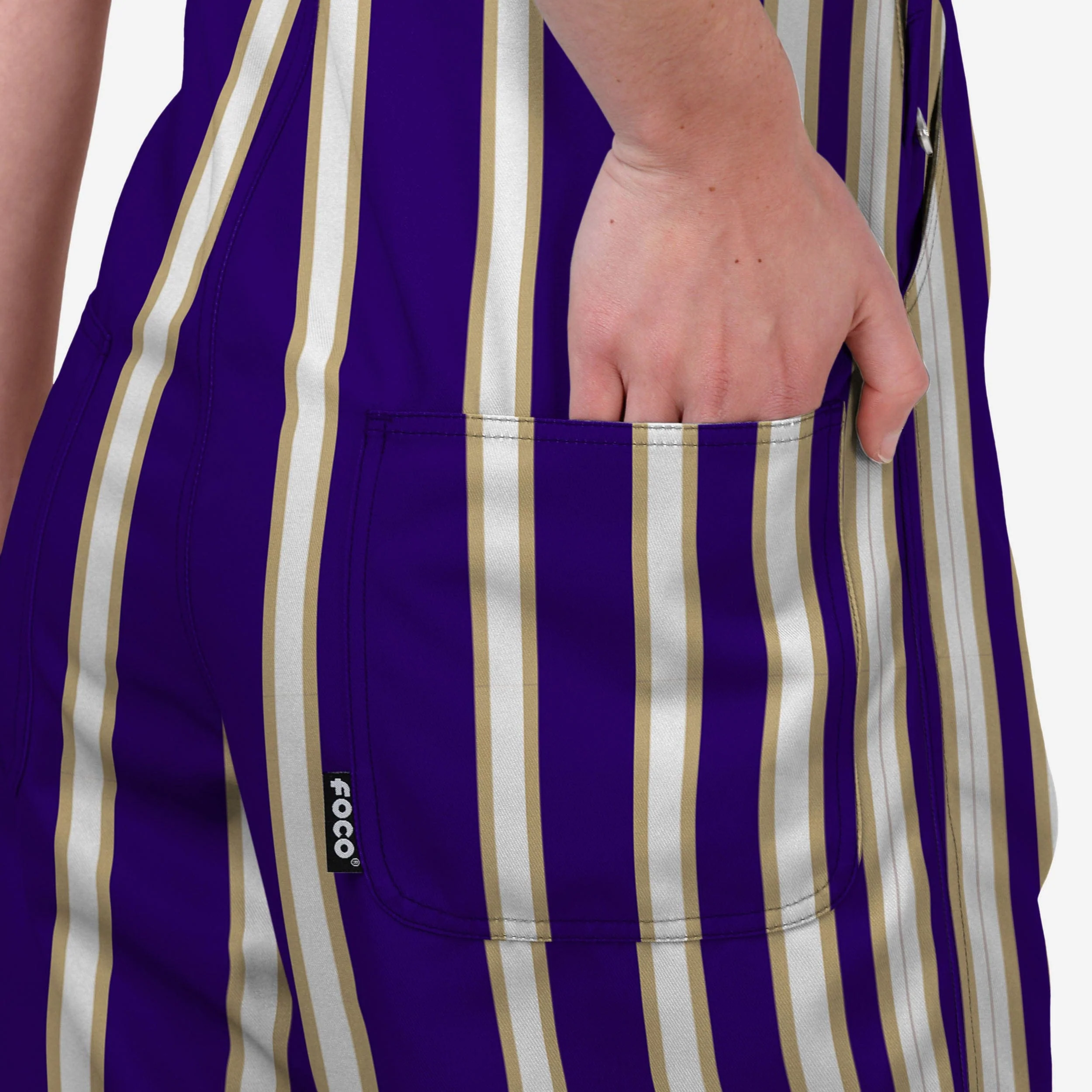 Washington Huskies Womens Sideline Spirit Bib Overalls - Image 6