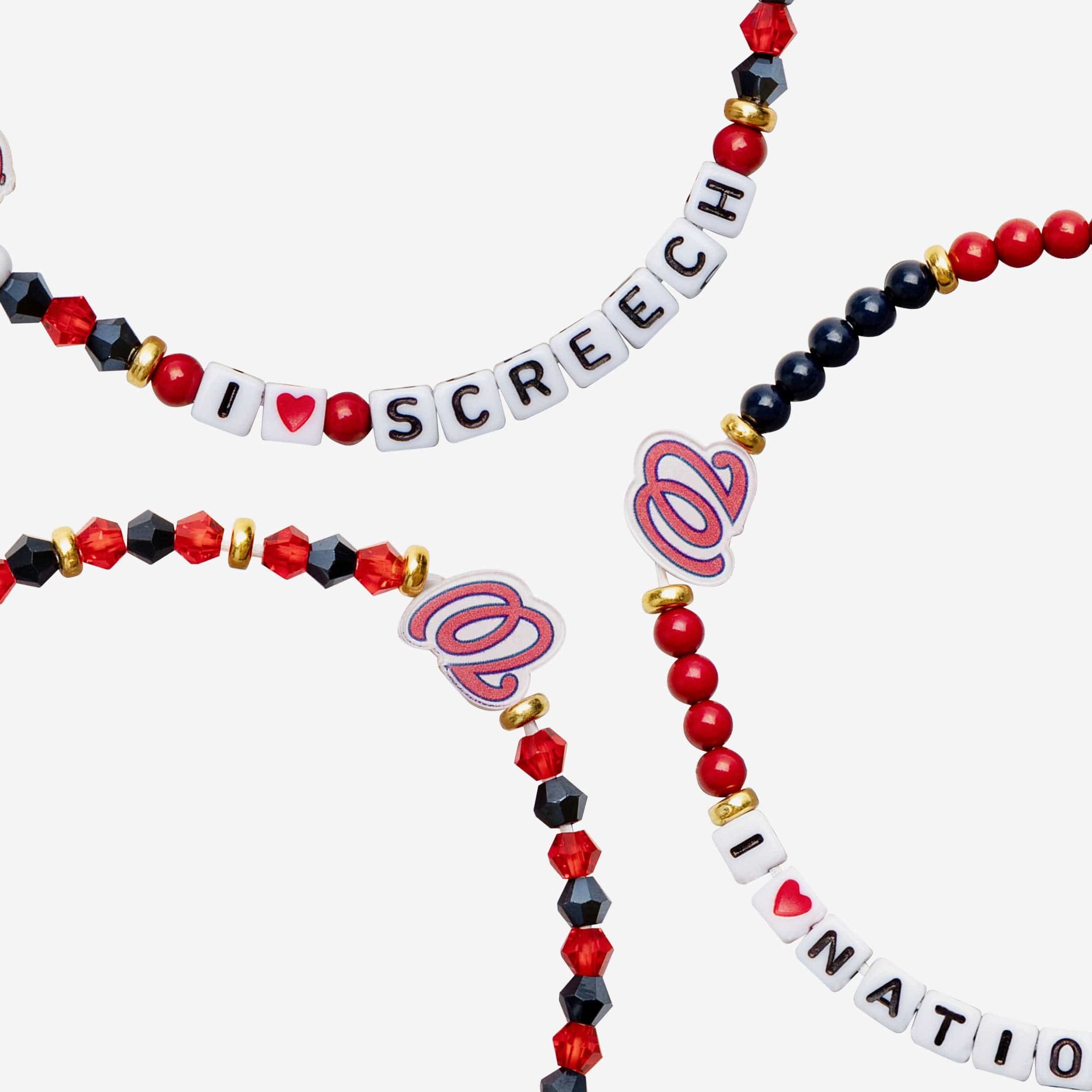 Washington Nationals 3 Pack Friendship Bracelet - Image 2