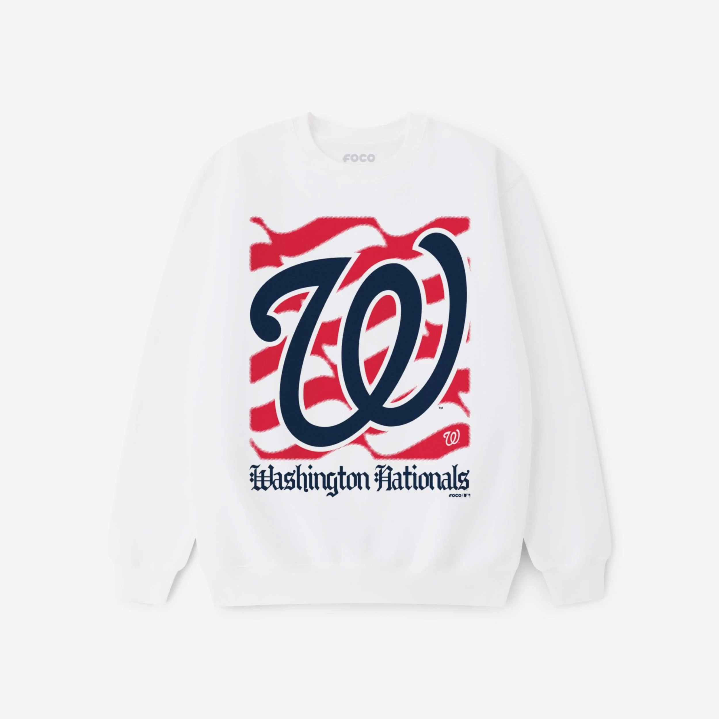 Washington Nationals American Heritage Wordmark Crew Neck Sweatshirt