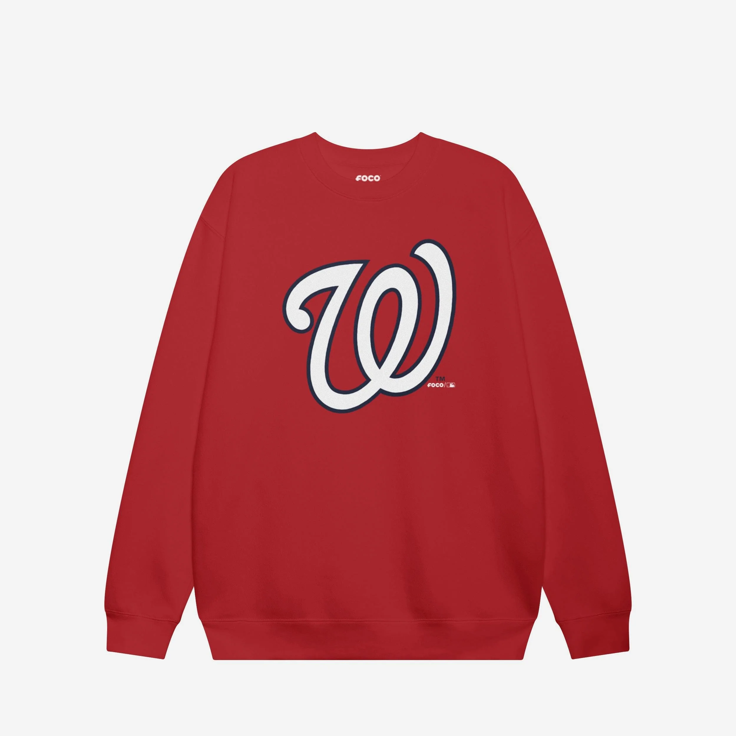 Washington Nationals Primary Logo Crew Neck Sweatshirt - Image 3