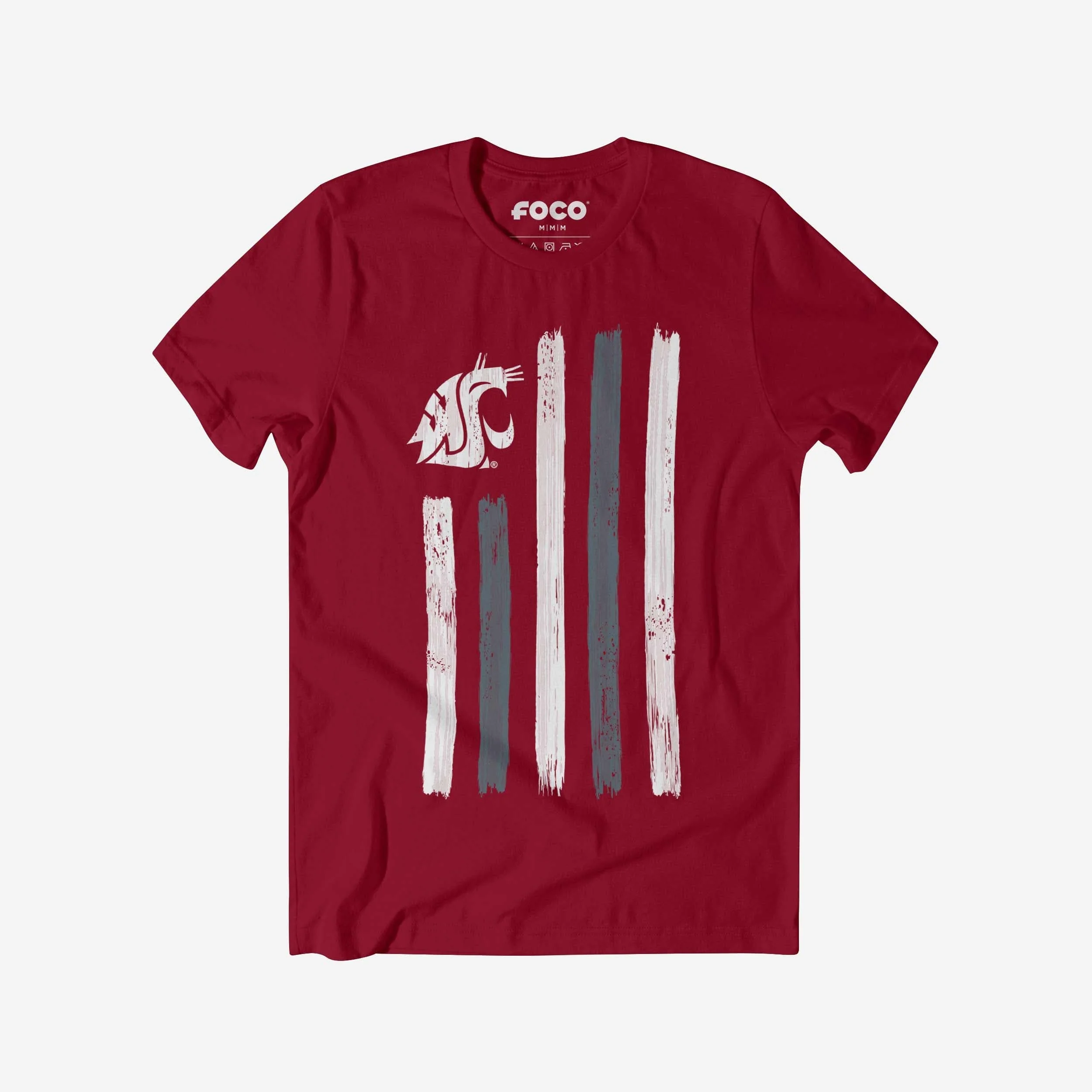 Washington State Cougars Brushstroke Flag T-Shirt