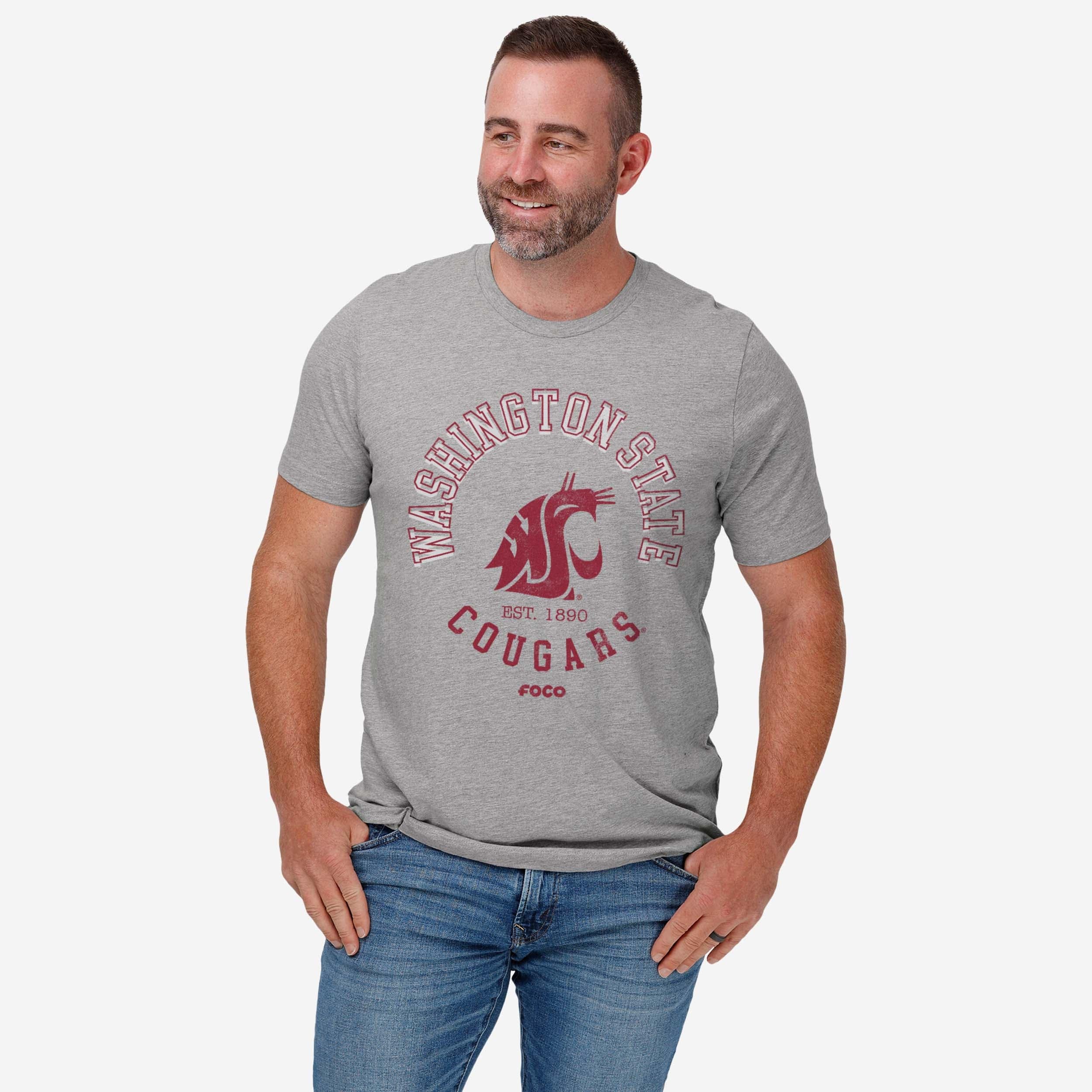 Washington State Cougars Circle Vintage T-Shirt - Image 2