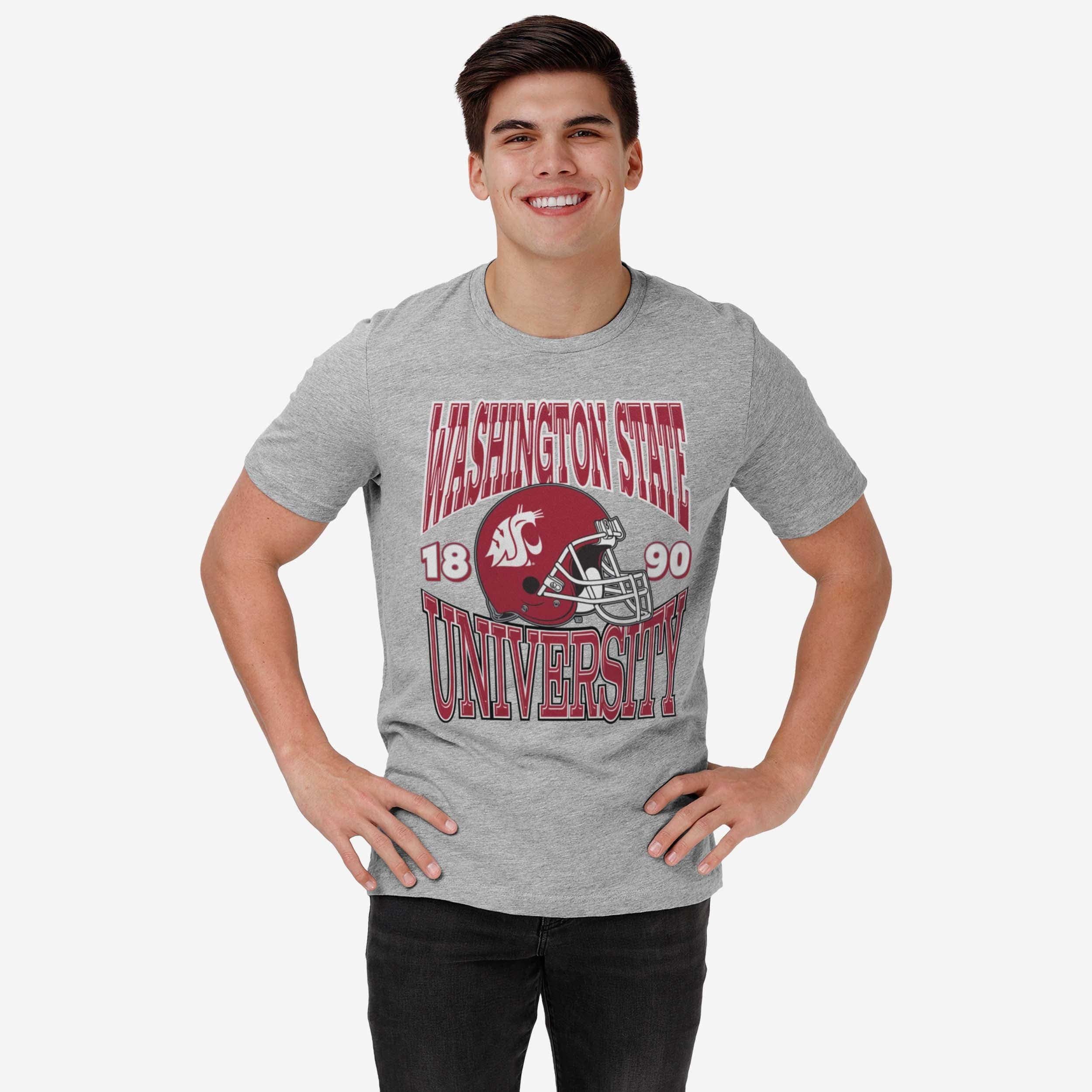Washington State Cougars Classic Team Helmet T-Shirt - Image 2