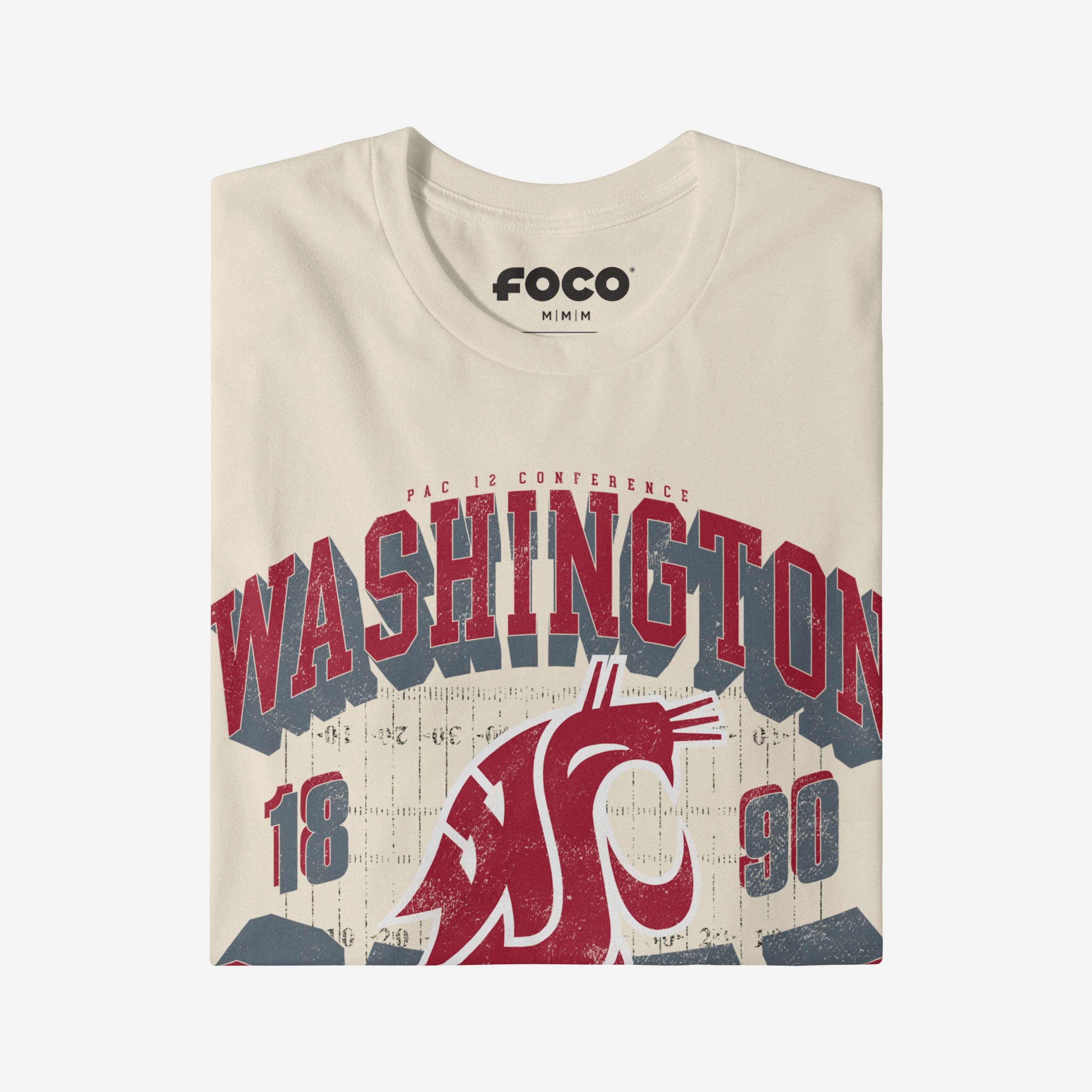 Washington State Cougars Field Arched Wordmark T-Shirt - Image 4