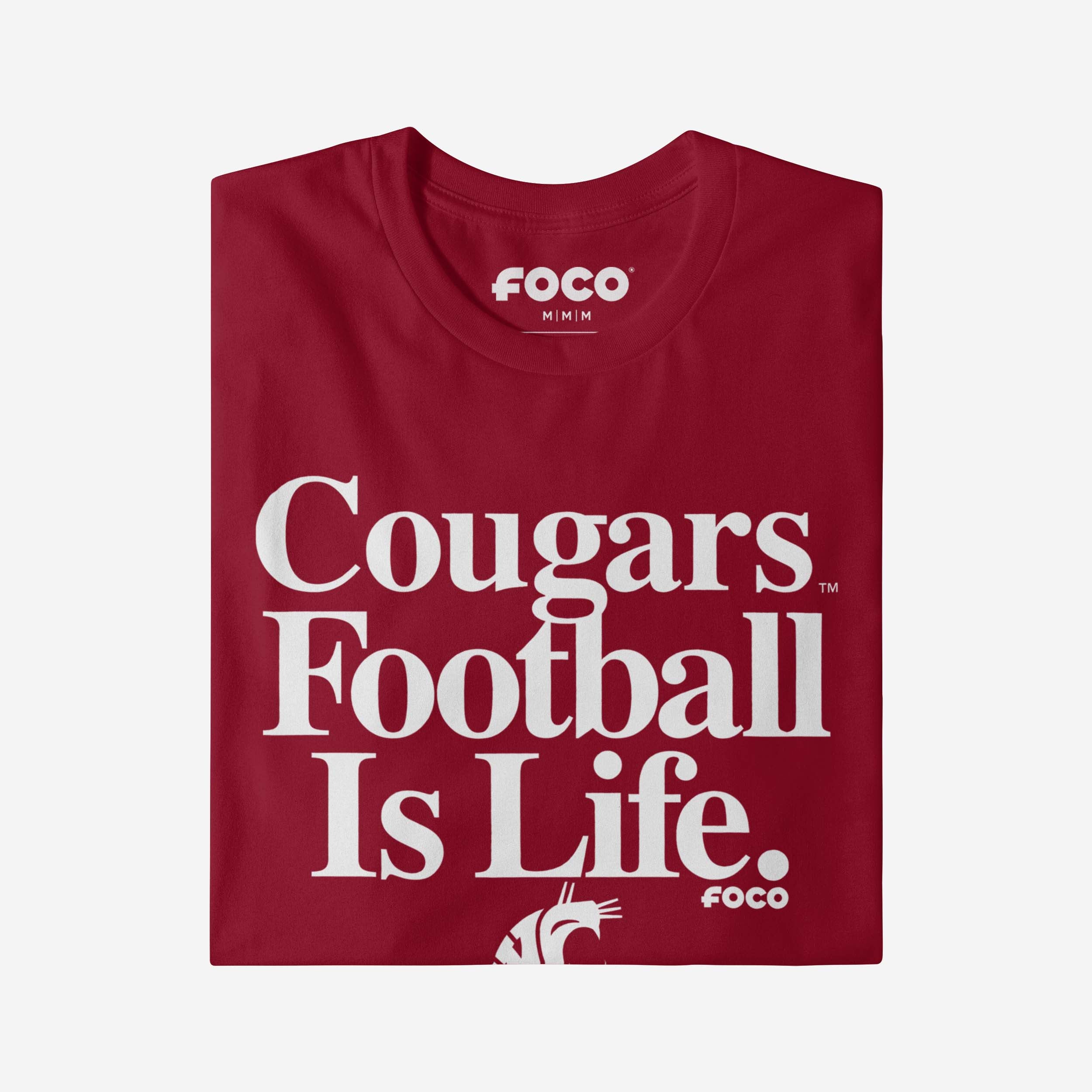 Washington State Cougars Football is Life T-Shirt - Image 4