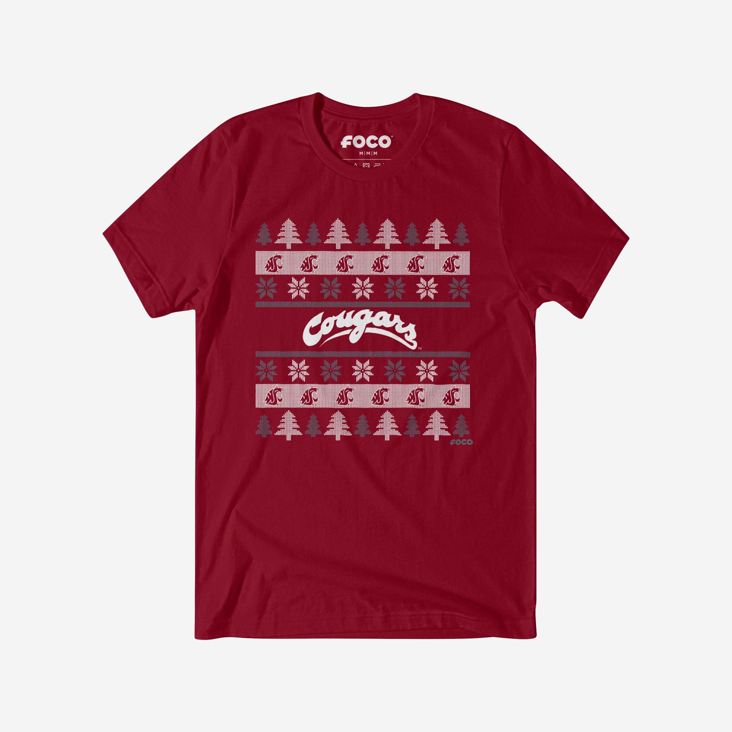 Washington State Cougars Holiday Sweater T-Shirt