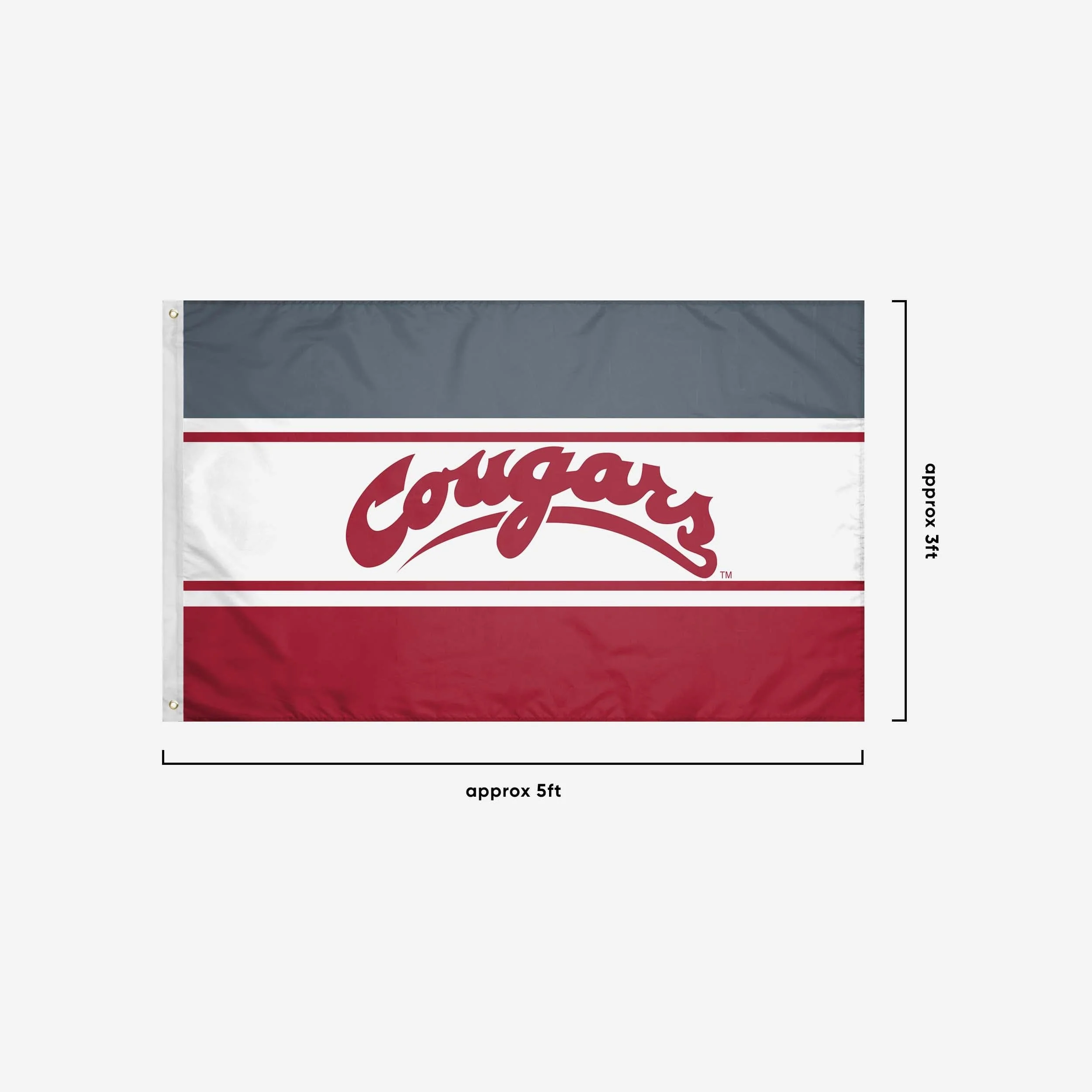 Washington State Cougars Horizontal Flag - Image 4