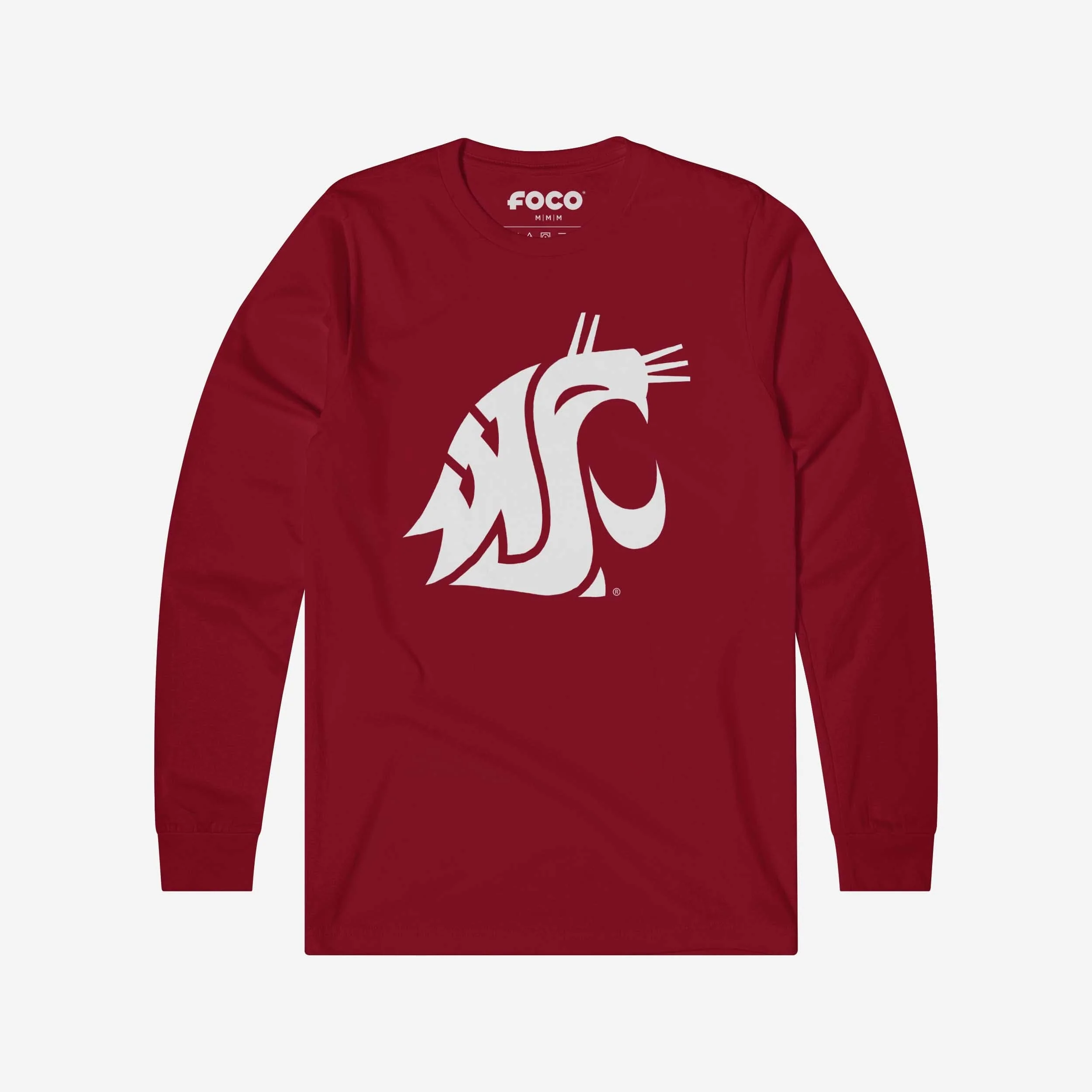 Washington State Cougars Primary Logo Long Sleeve T-Shirt - Image 7