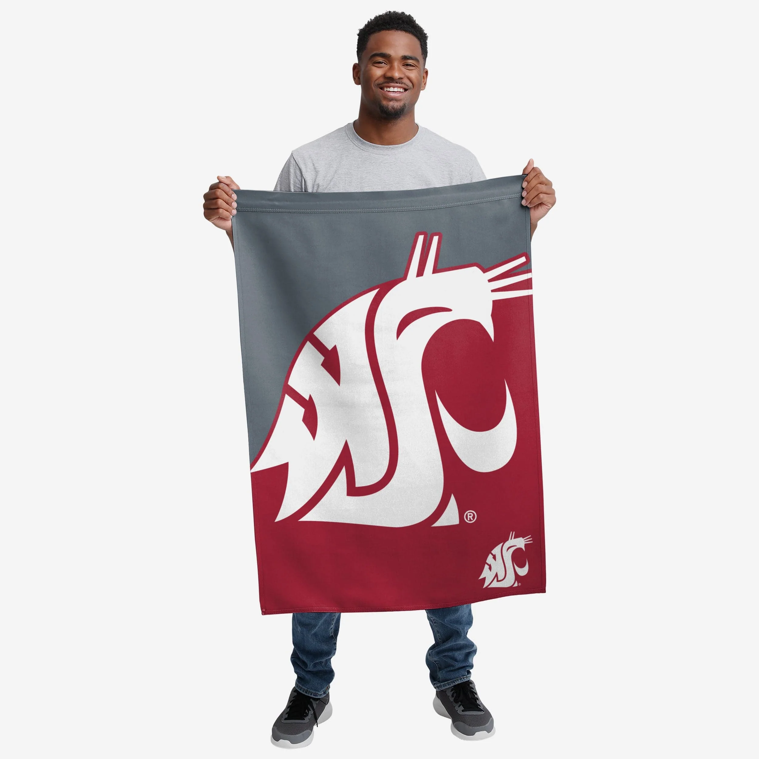Washington State Cougars Vertical Flag - Image 2
