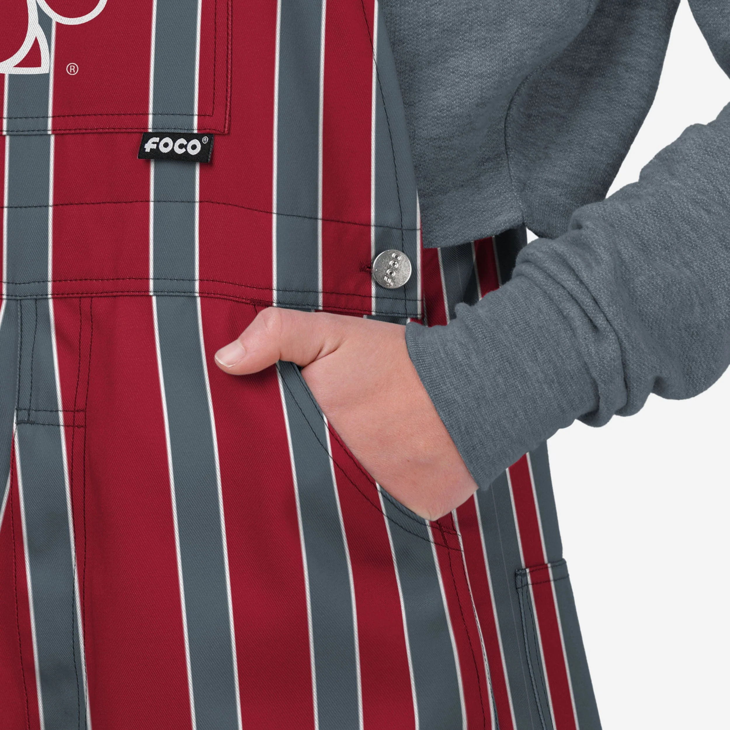 Washington State Cougars Womens Sideline Spirit Bib Overalls - Image 5