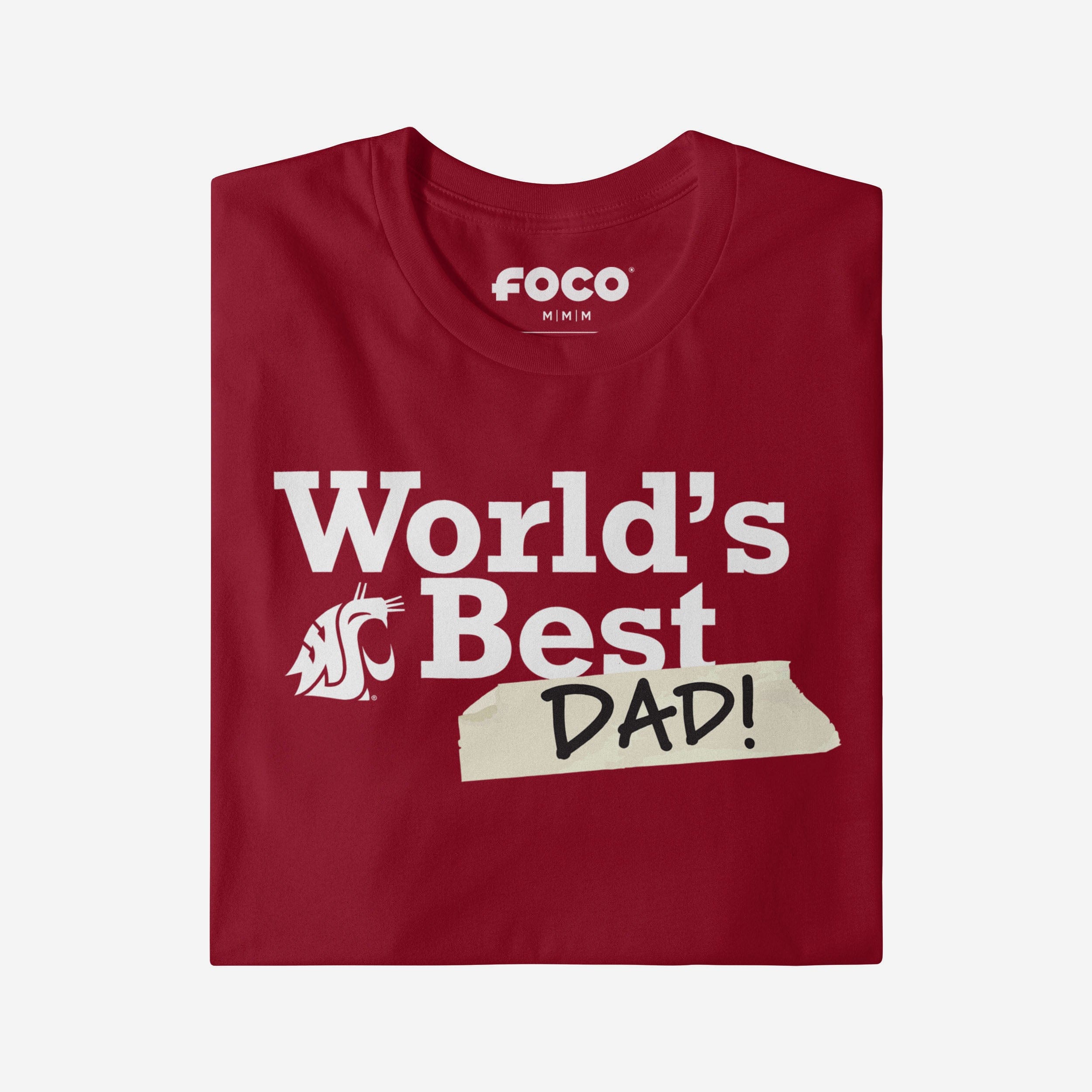 Washington State Cougars World's Best Dad T-Shirt - Image 3