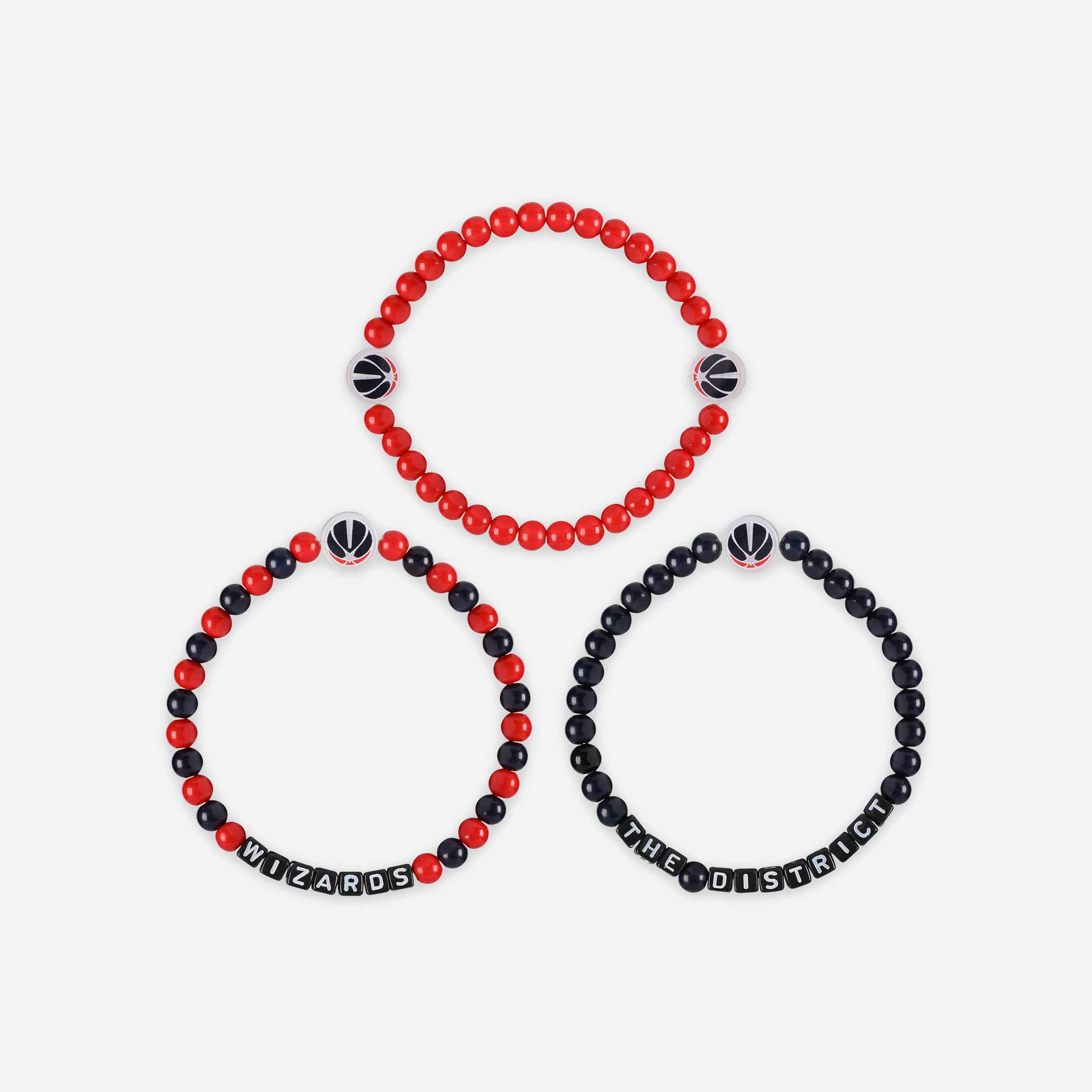 Washington Wizards 3 Pack Beaded Friendship Bracelet - Image 3