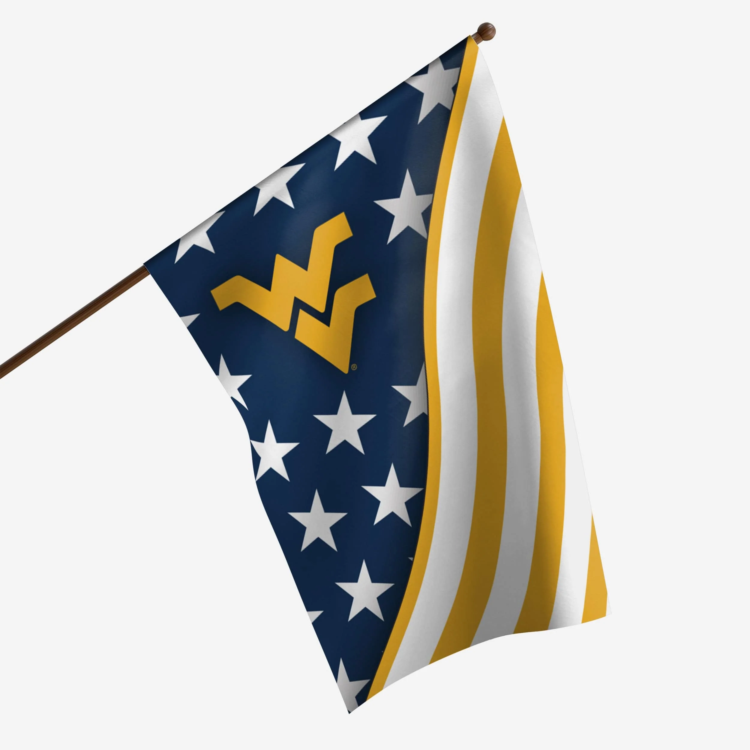 West Virginia Mountaineers Americana Vertical Flag