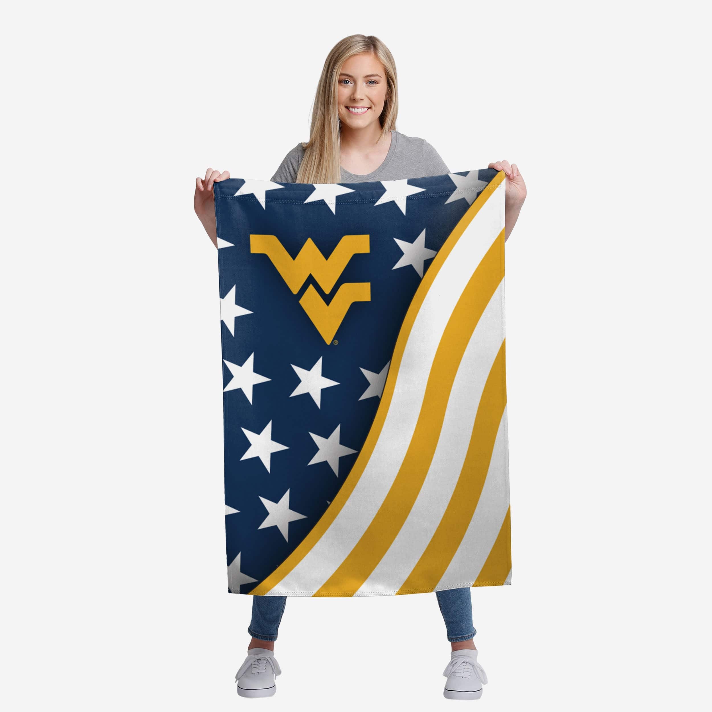 West Virginia Mountaineers Americana Vertical Flag - Image 2