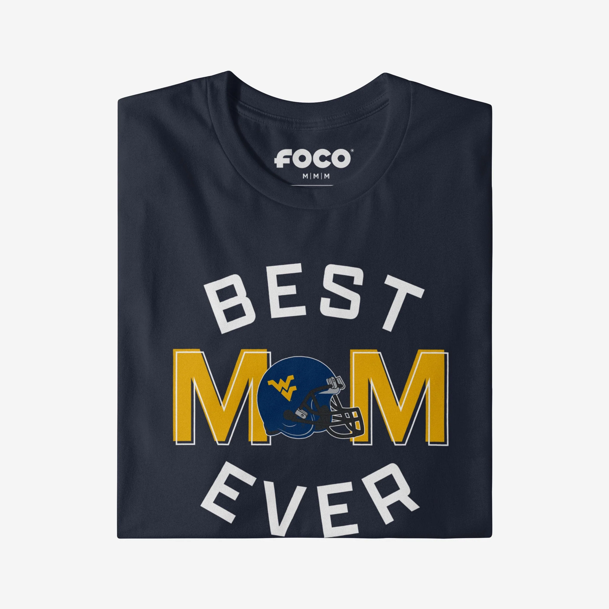 West Virginia Mountaineers Best Mom Ever Arched T-Shirt - Image 3