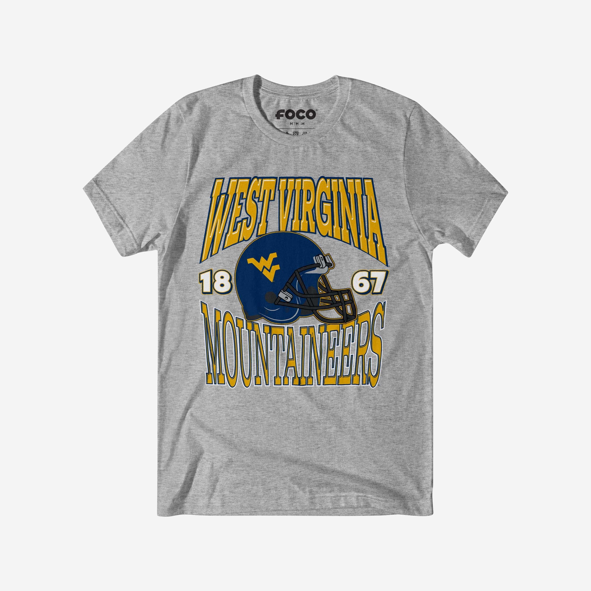West Virginia Mountaineers Classic Team Helmet T-Shirt