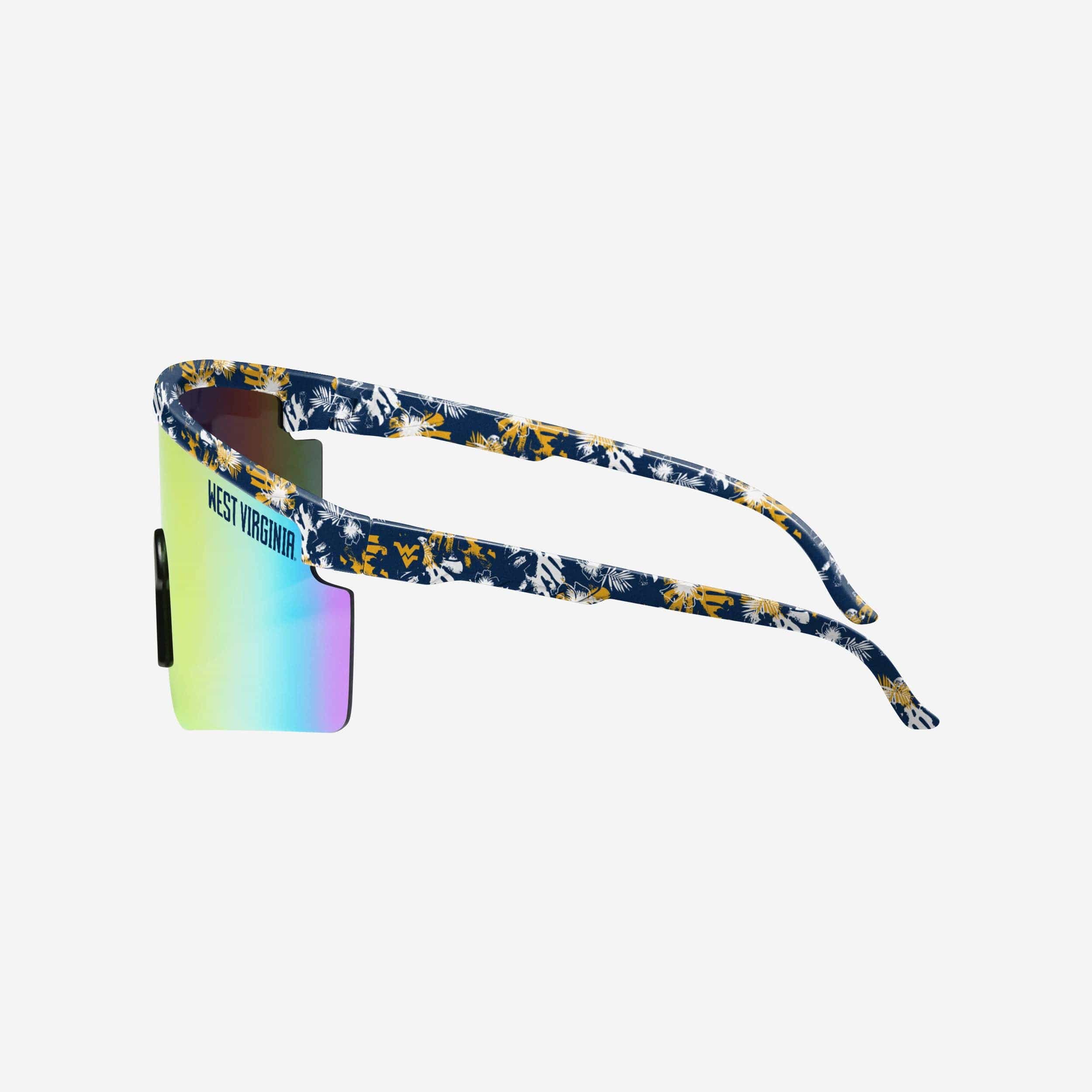 West Virginia Mountaineers Floral Large Frame Sunglasses - Image 3