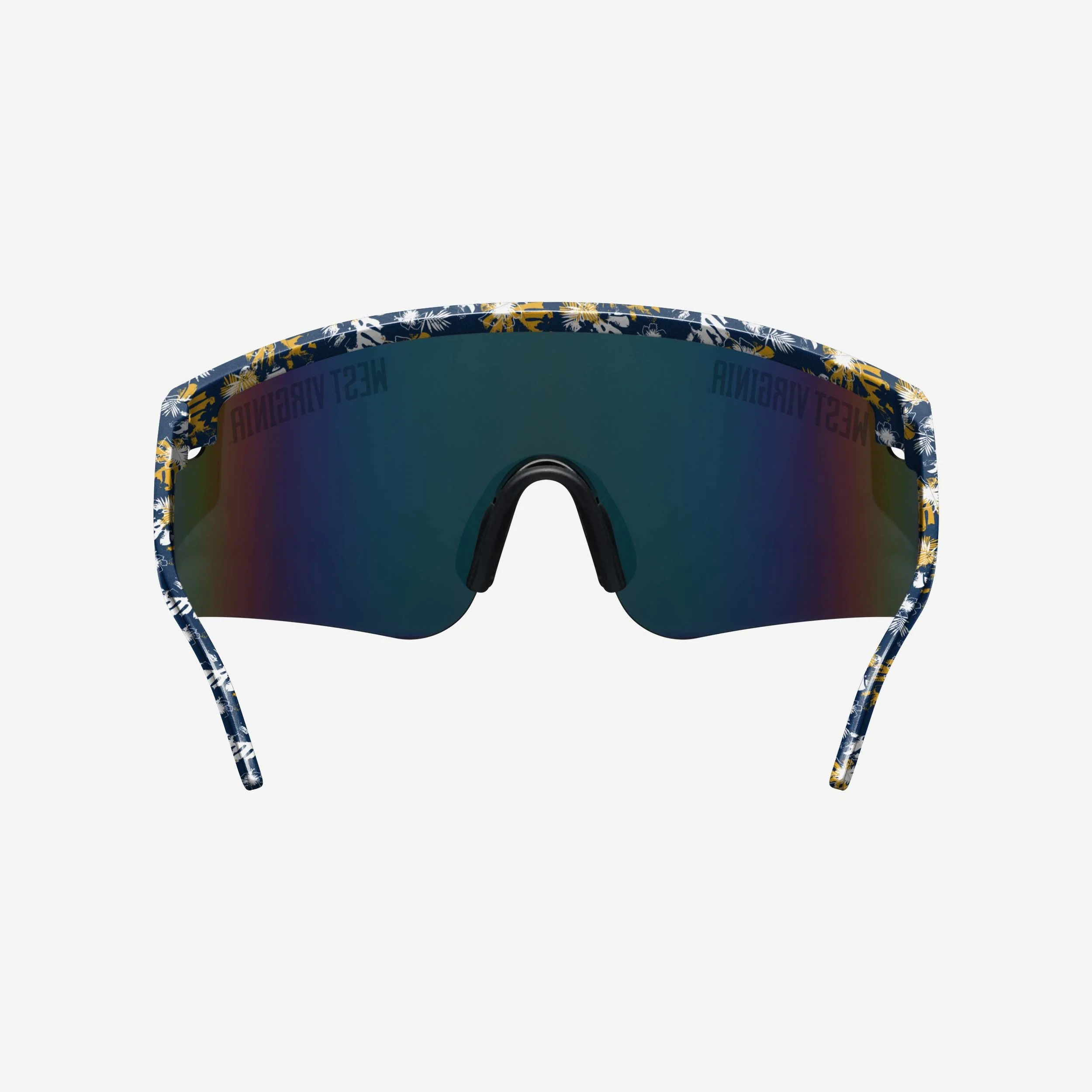 West Virginia Mountaineers Floral Large Frame Sunglasses - Image 5