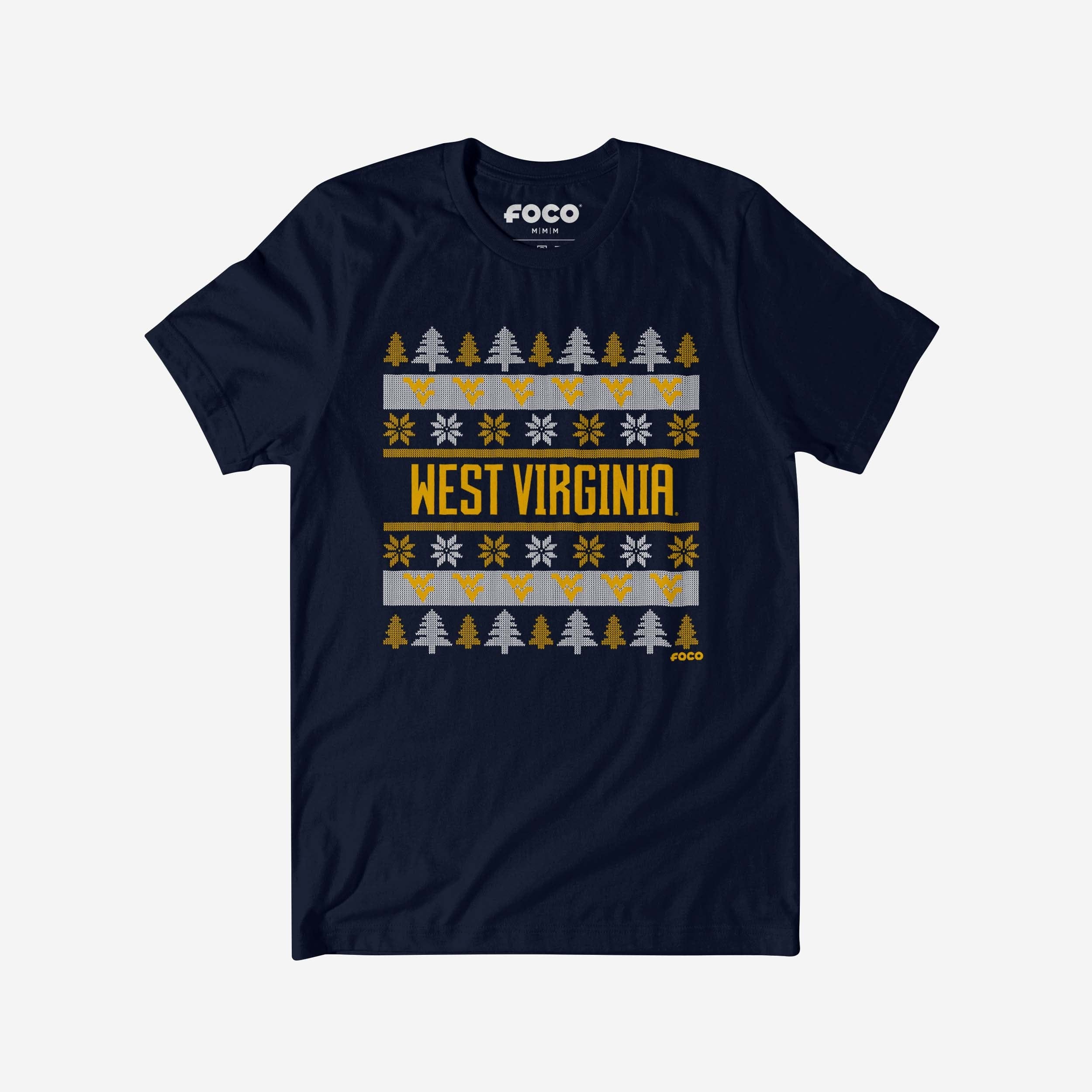 West Virginia Mountaineers Holiday Sweater T-Shirt