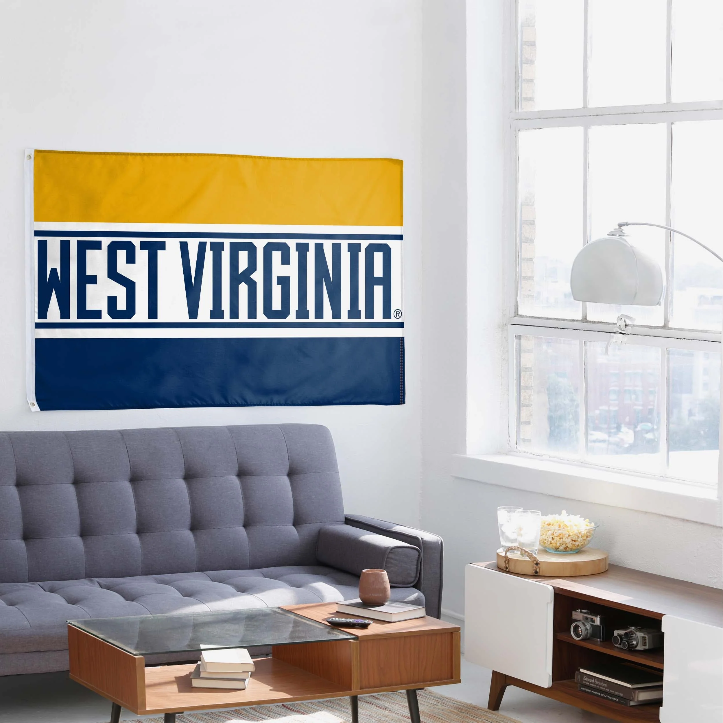 West Virginia Mountaineers Horizontal Flag - Image 5