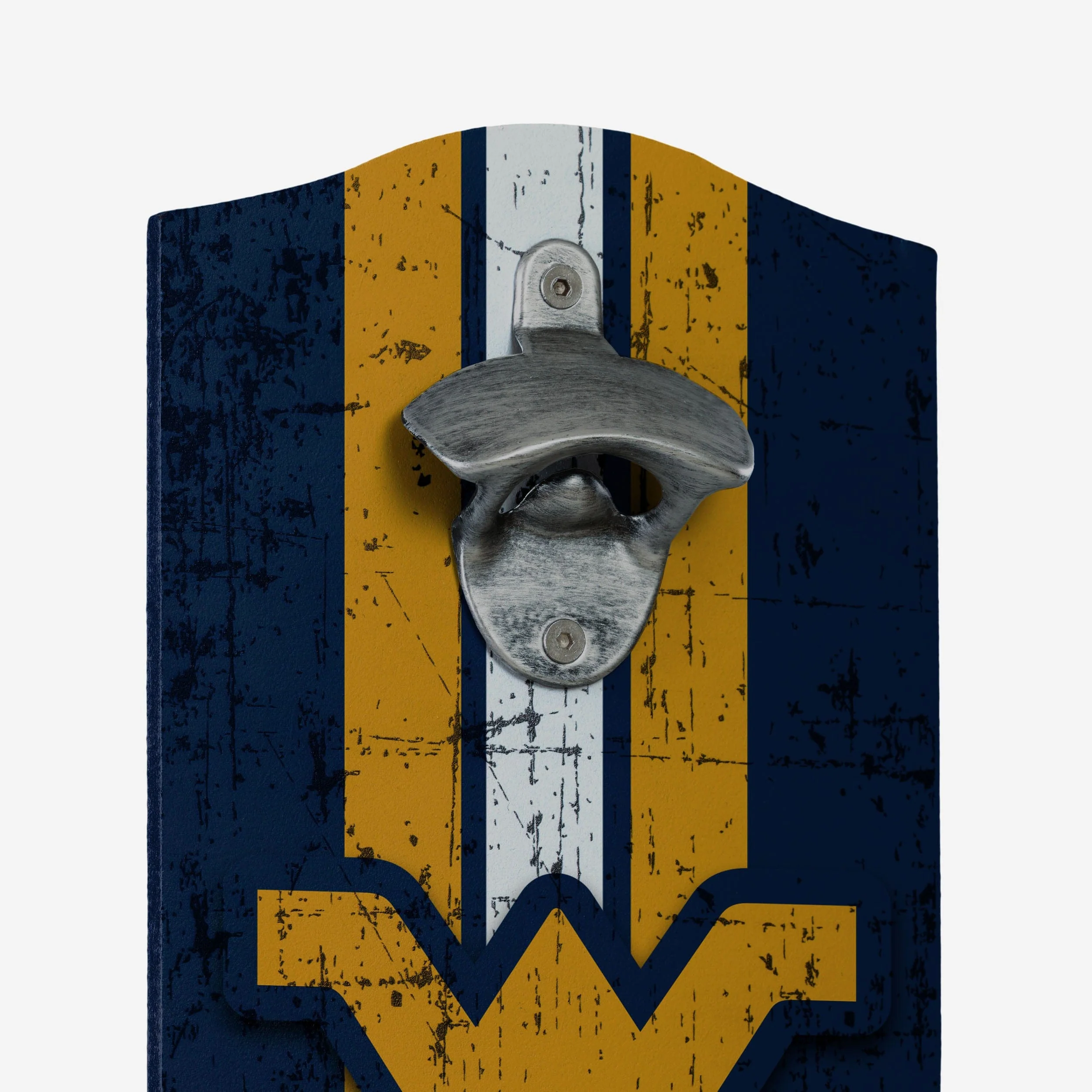 West Virginia Mountaineers Wooden Bottle Cap Opener Sign - Image 3