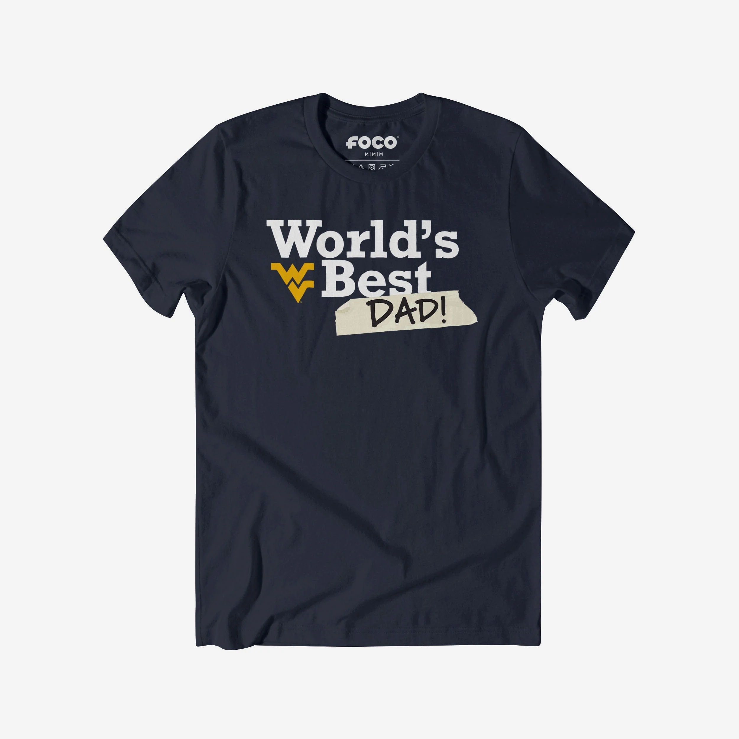 West Virginia Mountaineers World's Best Dad T-Shirt