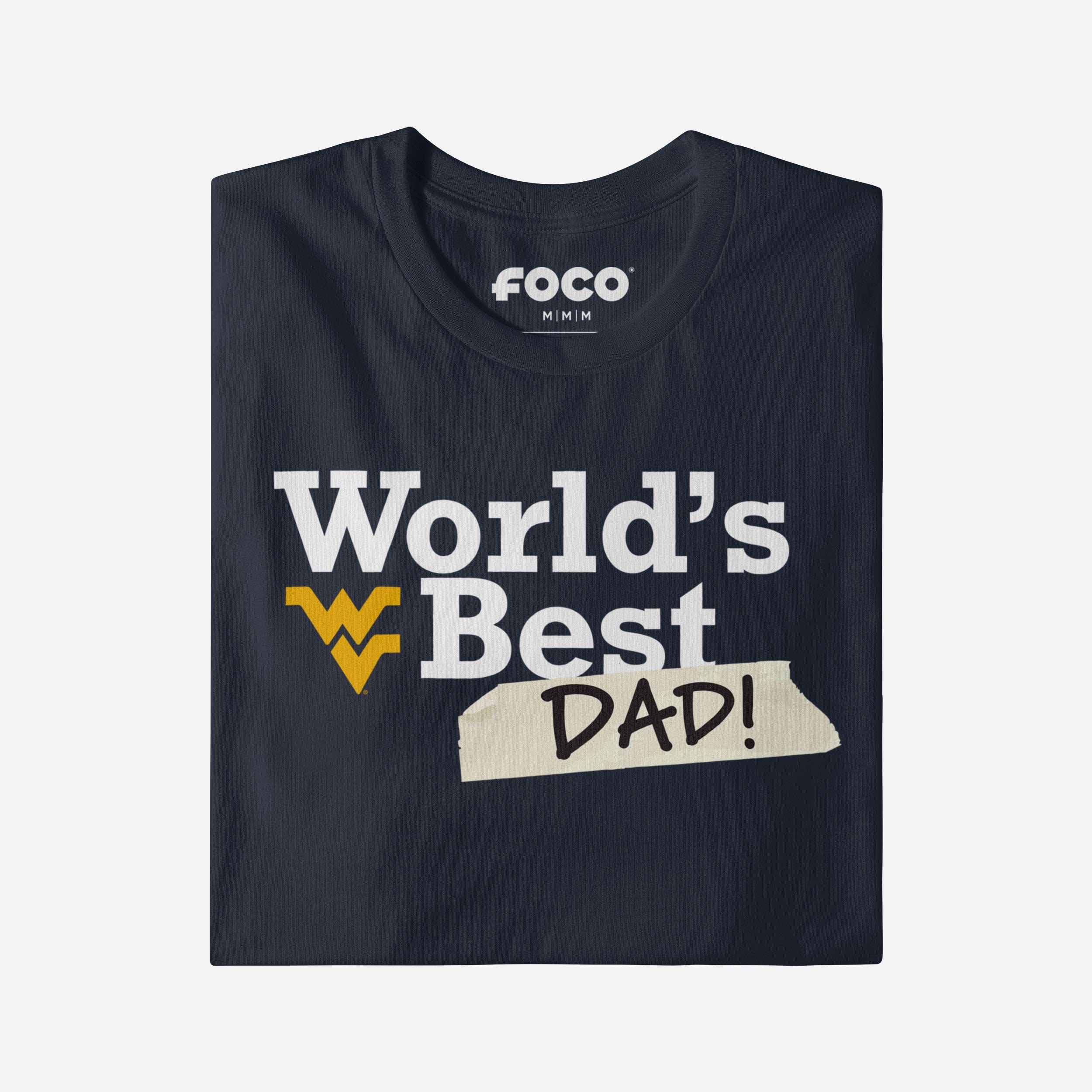 West Virginia Mountaineers World's Best Dad T-Shirt - Image 3