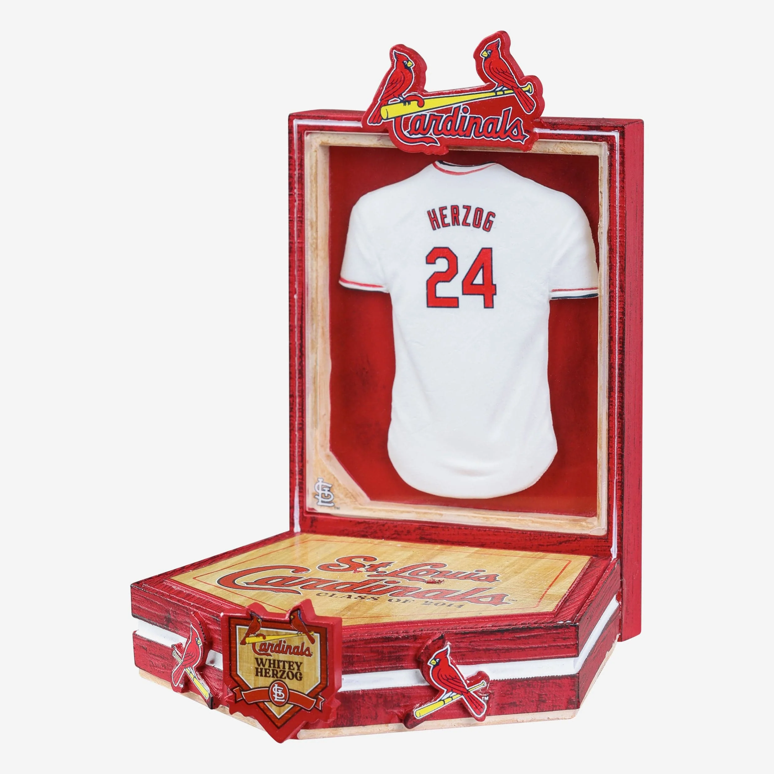 Whitey Herzog St Louis Cardinals Red Jacket Bobblehead - Image 3
