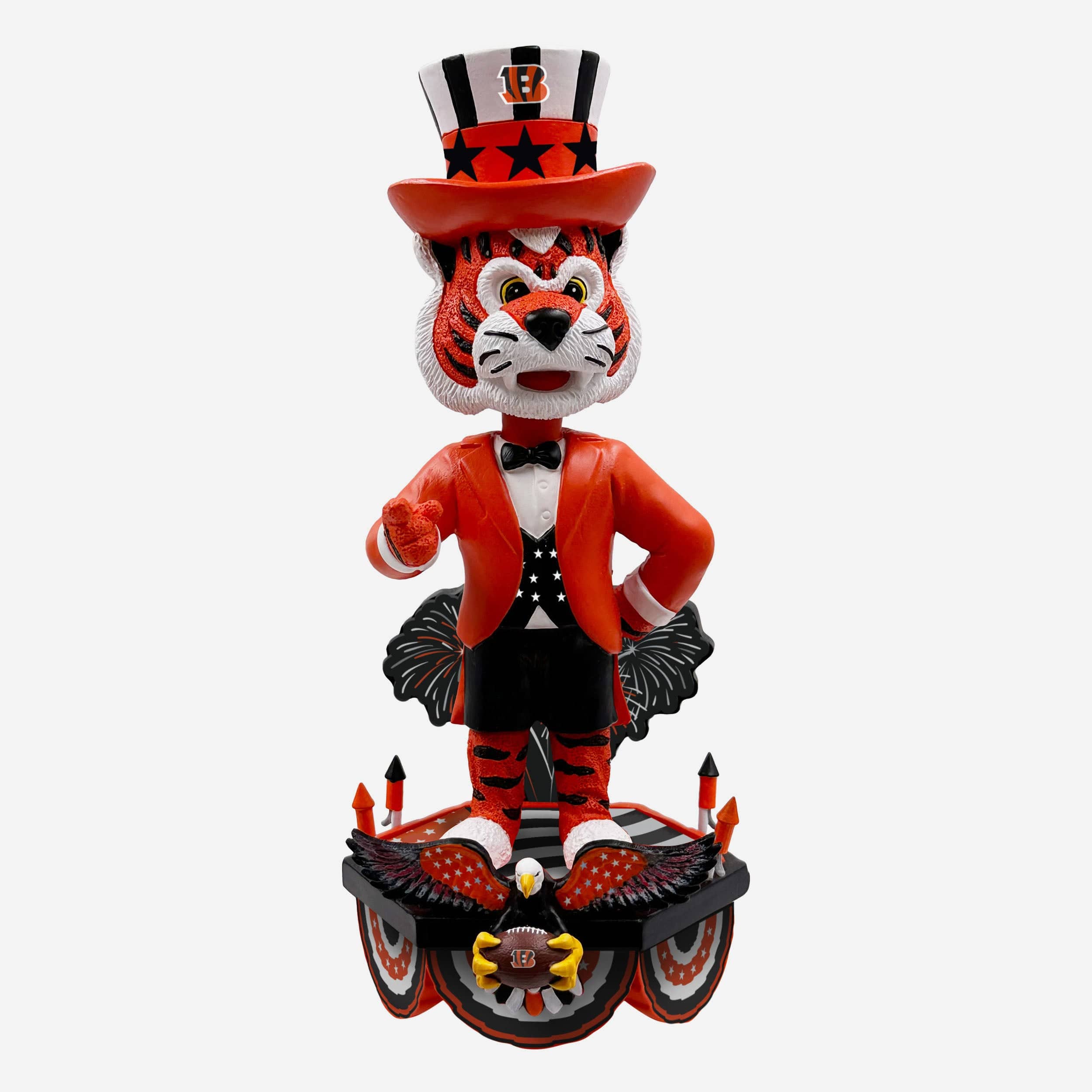 Who Dey Cincinnati Bengals Americana Mascot Bobblehead