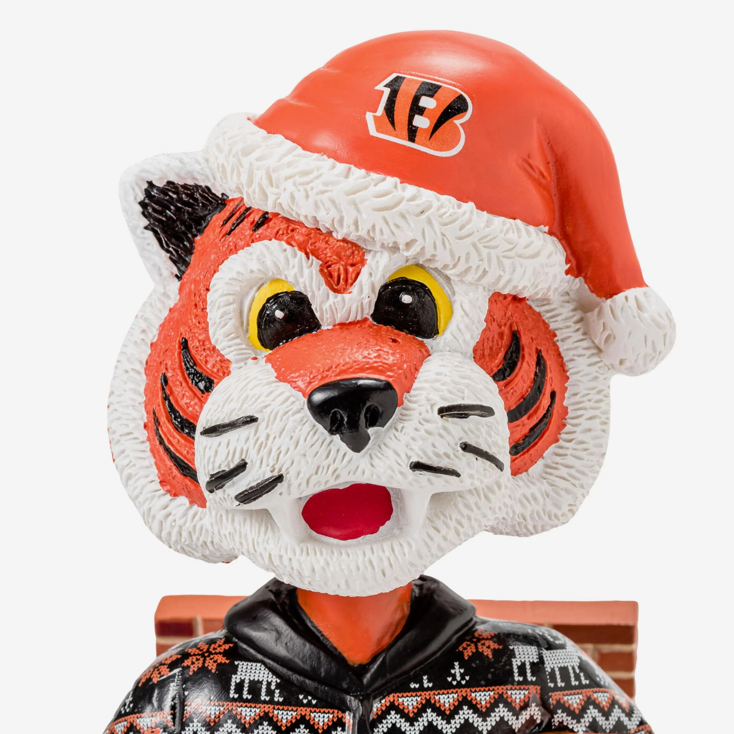 Who Dey Cincinnati Bengals Holiday Mascot Bobblehead - Image 2
