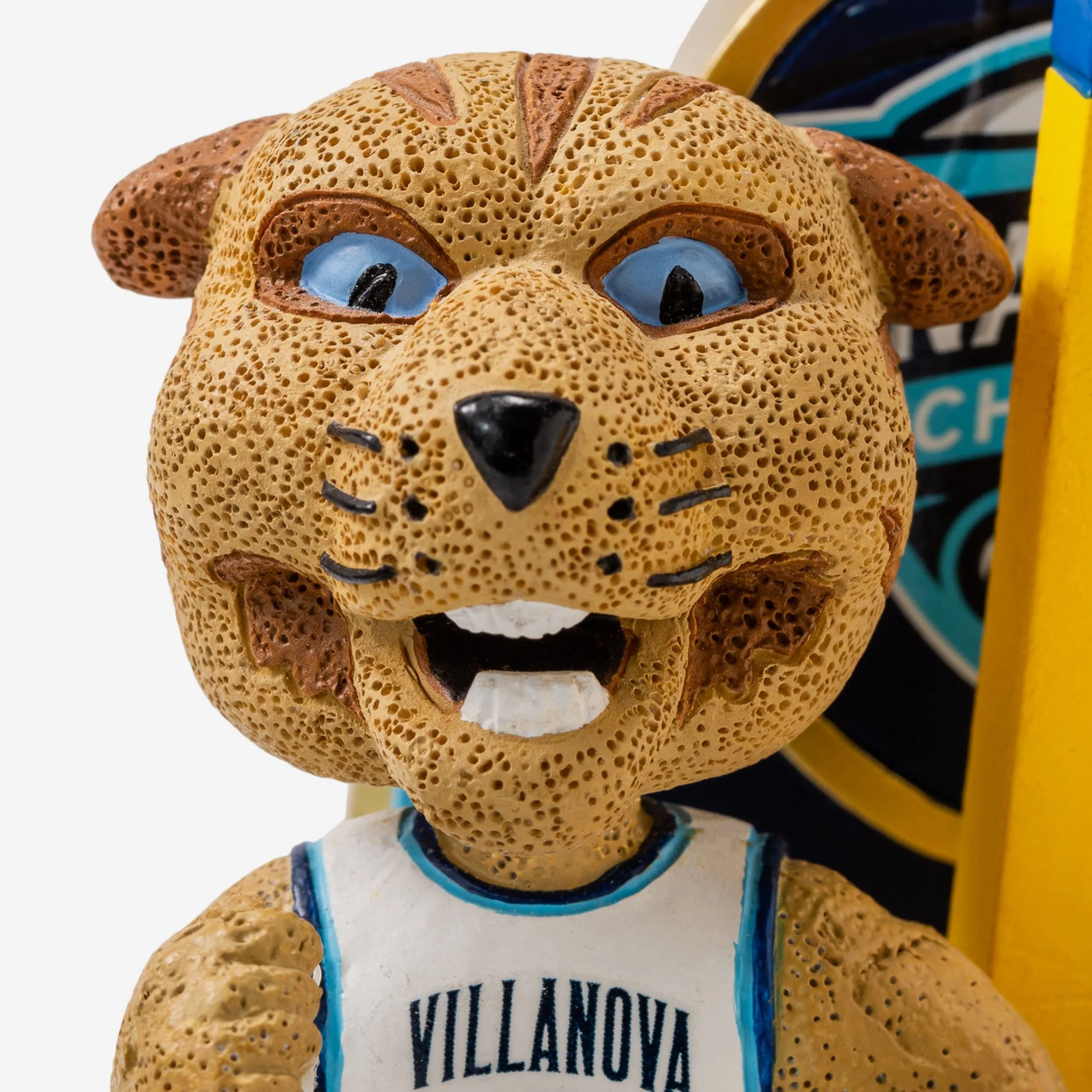 Will D Cat Villanova Wildcats 2018 Mens Basketball National Champions Cutting The Net Mascot Mini Bobblehead Scene - Image 2