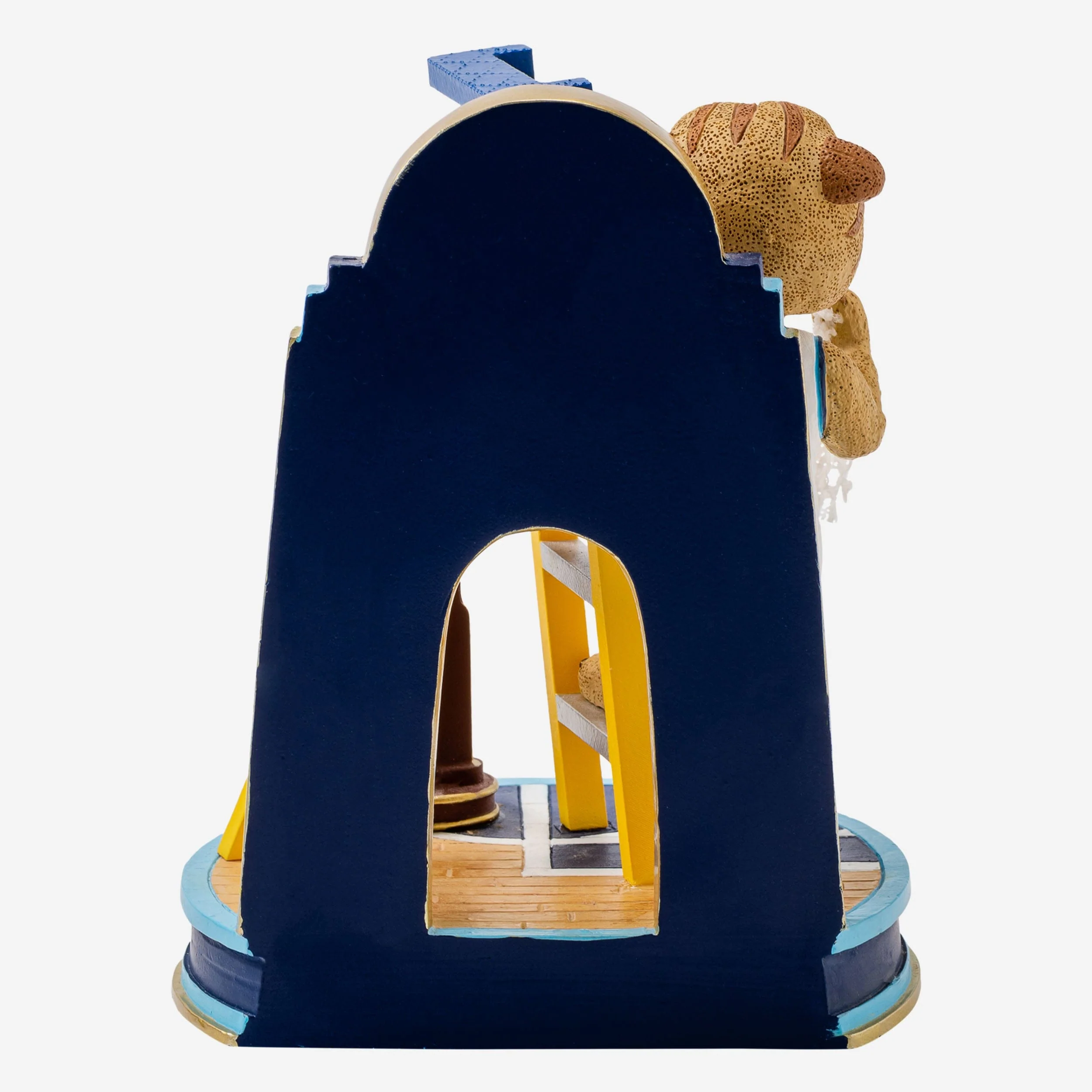 Will D Cat Villanova Wildcats 2018 Mens Basketball National Champions Cutting The Net Mascot Mini Bobblehead Scene - Image 5