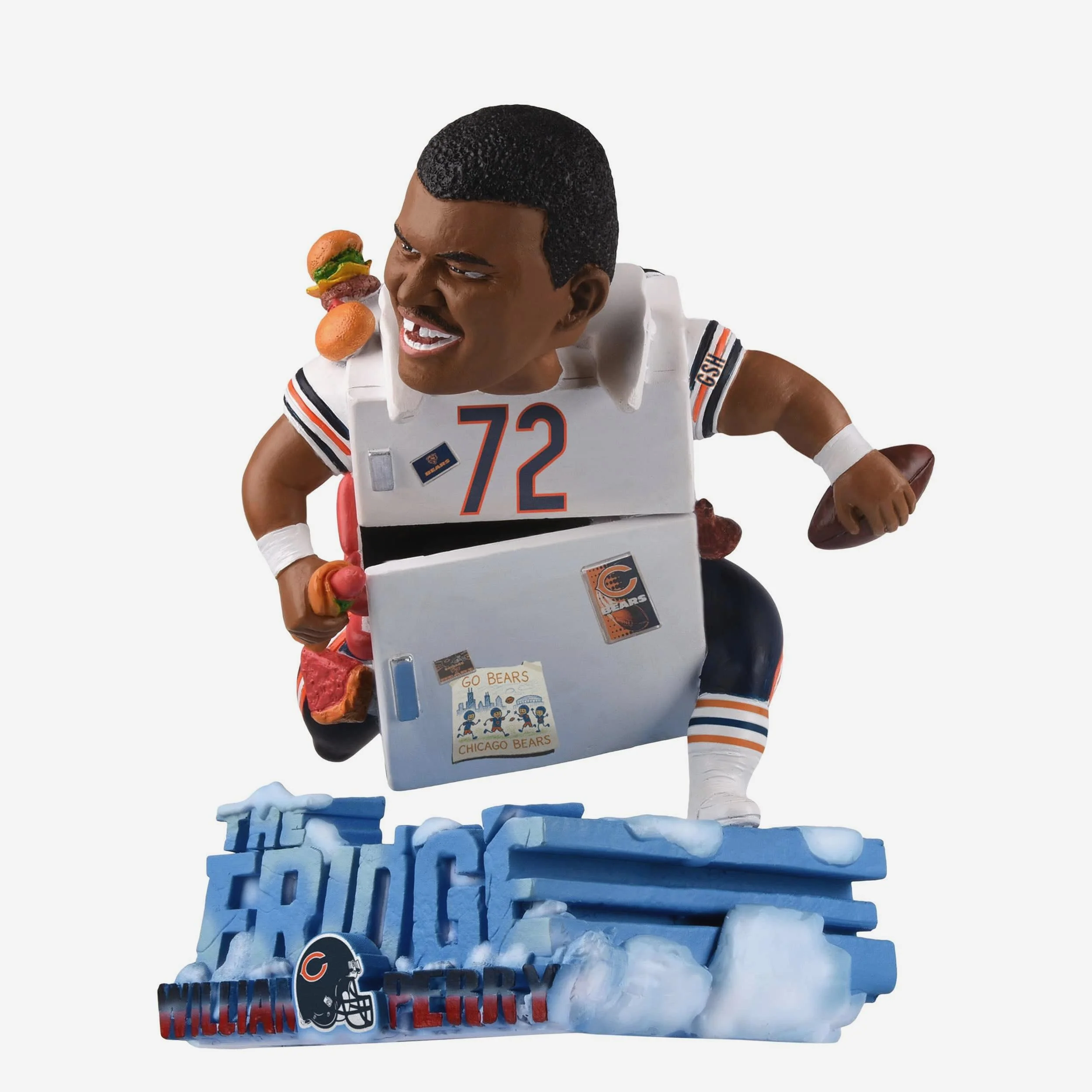 William Perry Chicago Bears The Refrigerator Nickname Bobblehead - Image 4