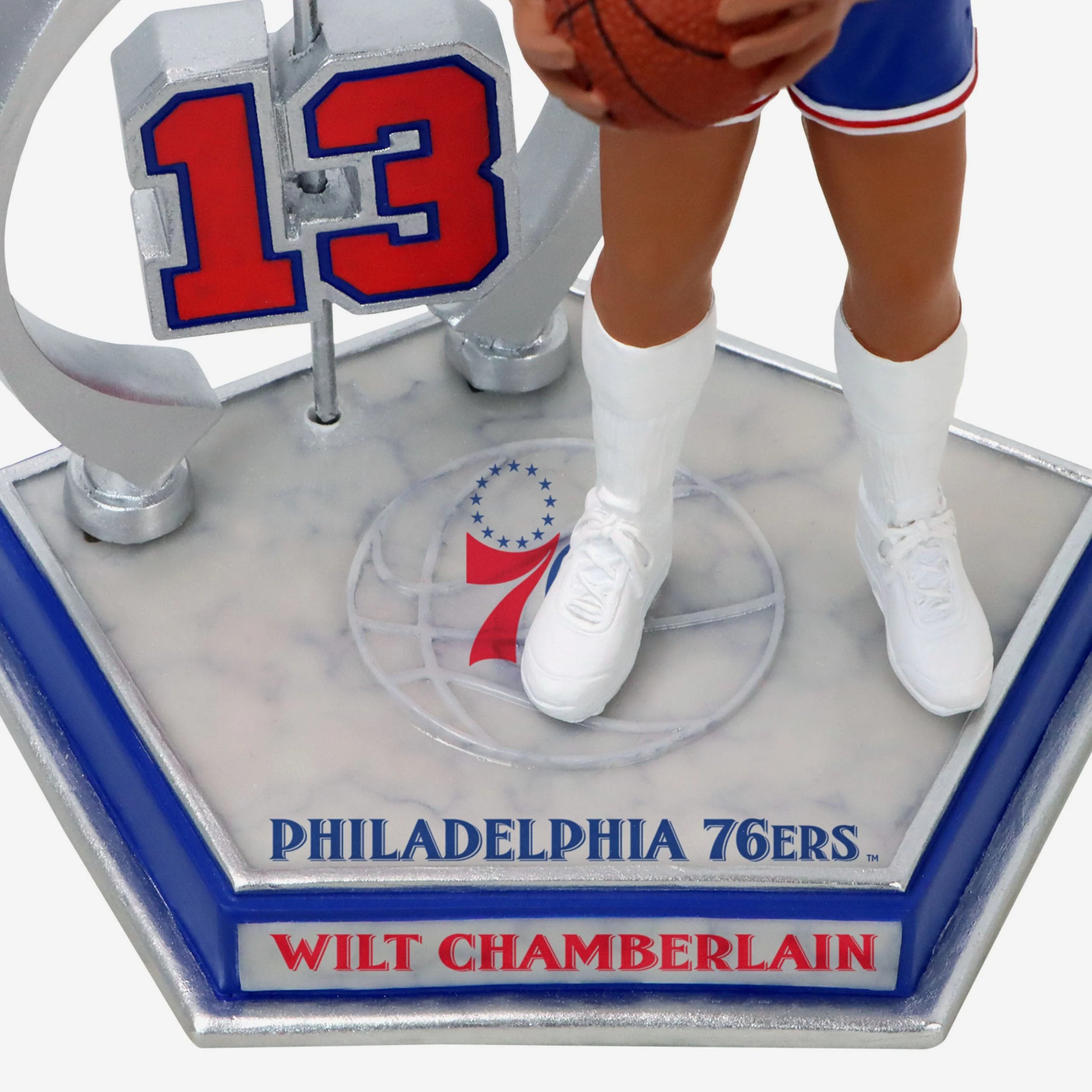 Wilt Chamberlain Philadelphia 76ers Legendary Number 13 Bobblehead - Image 3