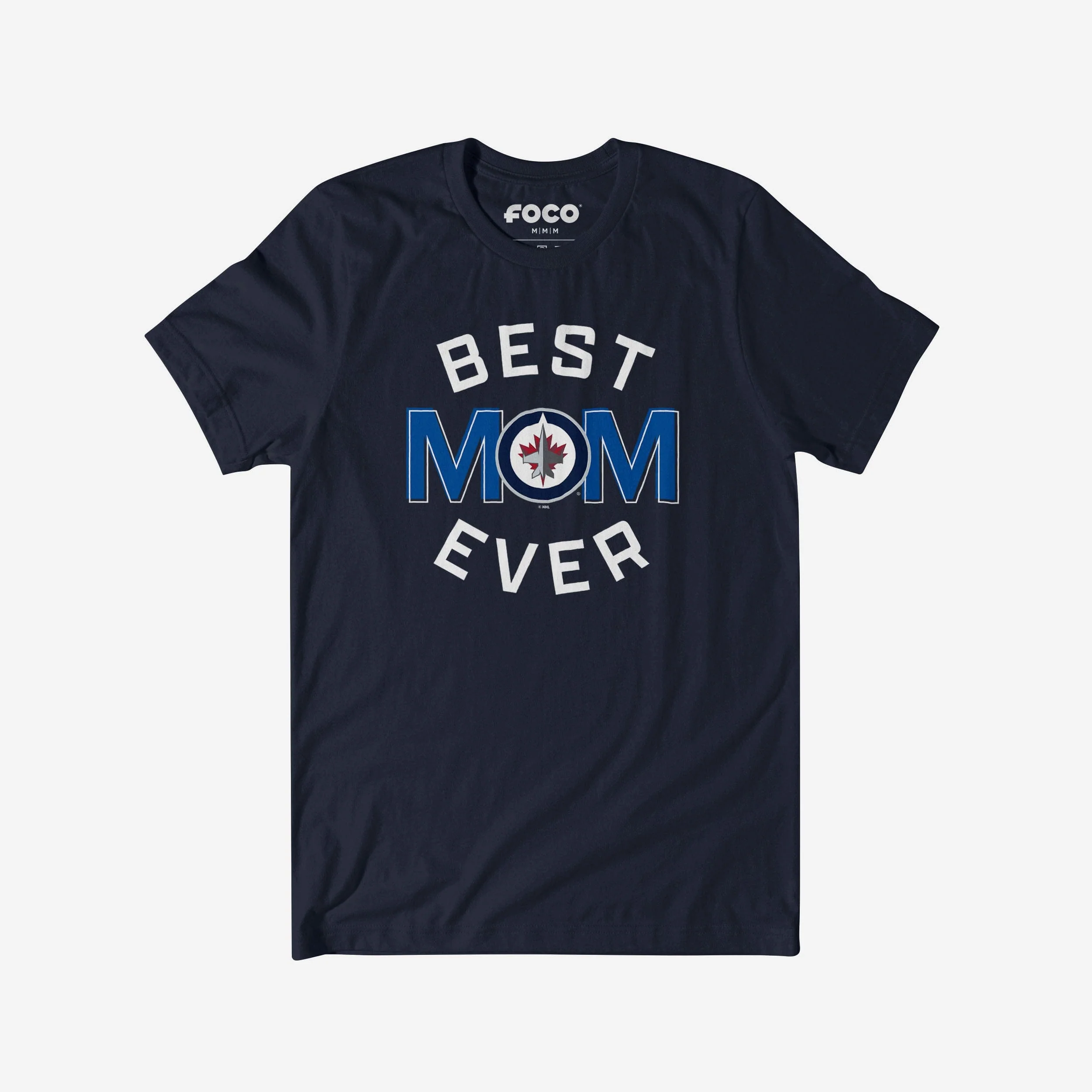 Winnipeg Jets Best Mom Ever Arched T-Shirt