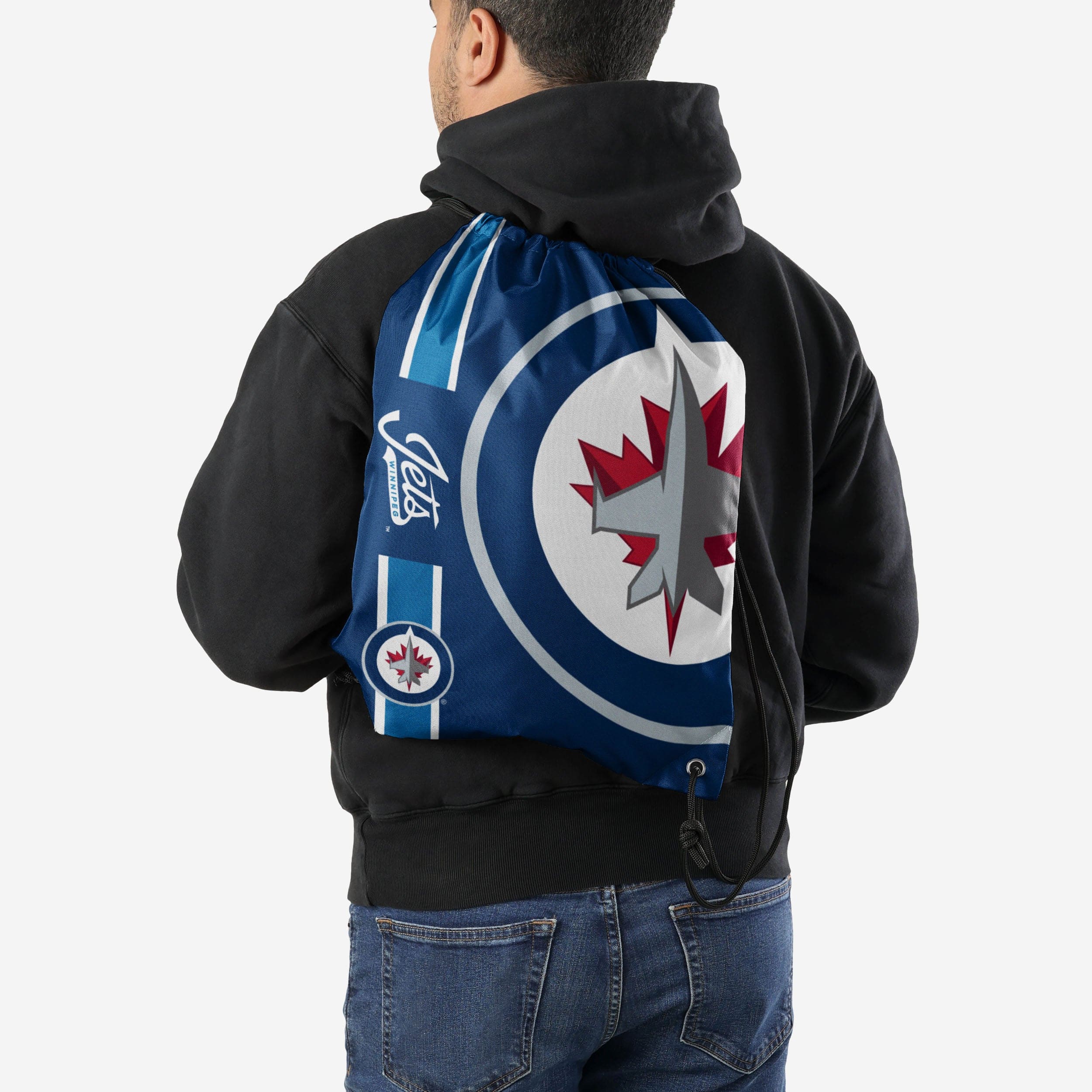 Winnipeg Jets Big Logo Drawstring Backpack - Image 2