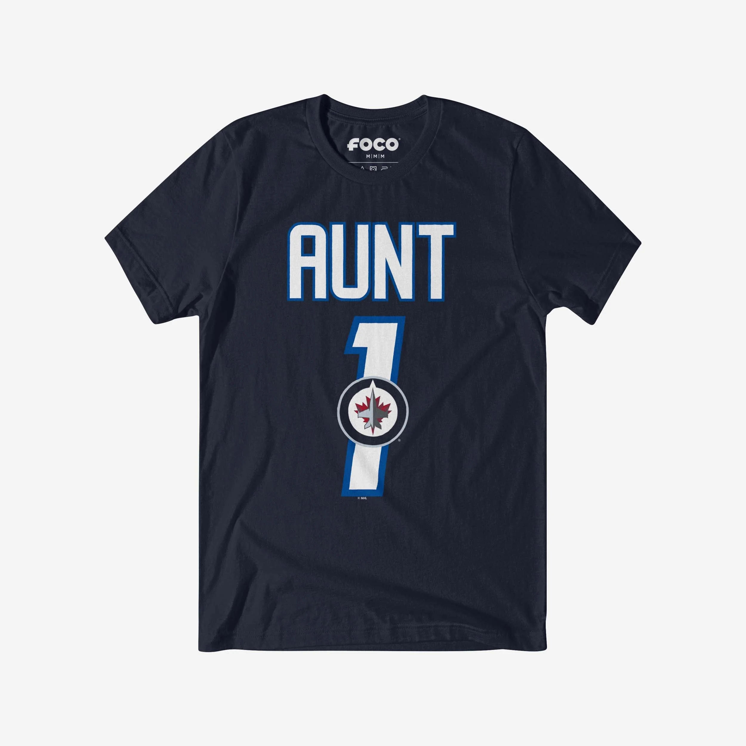 Winnipeg Jets Number 1 Aunt T-Shirt