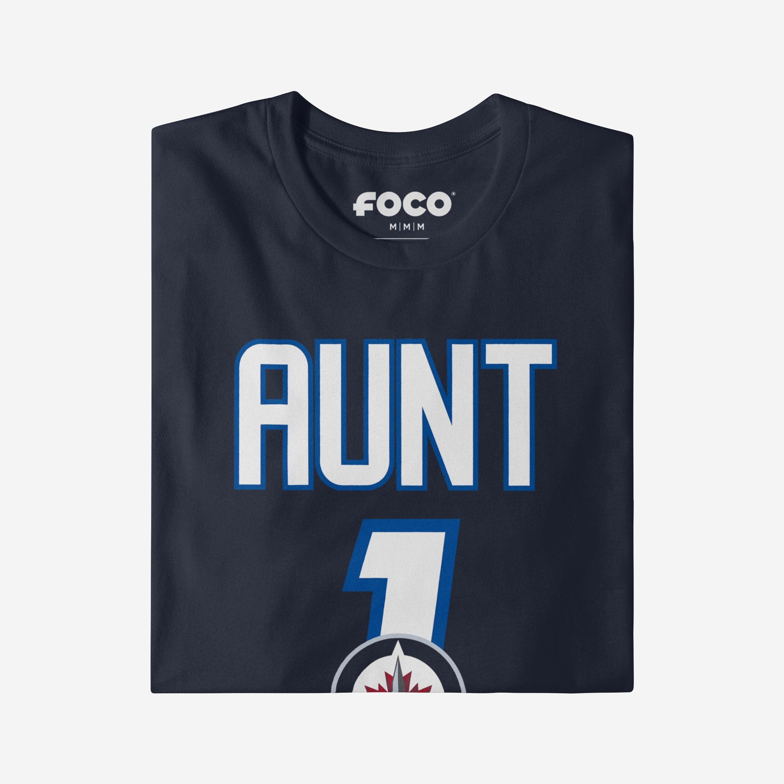 Winnipeg Jets Number 1 Aunt T-Shirt - Image 3