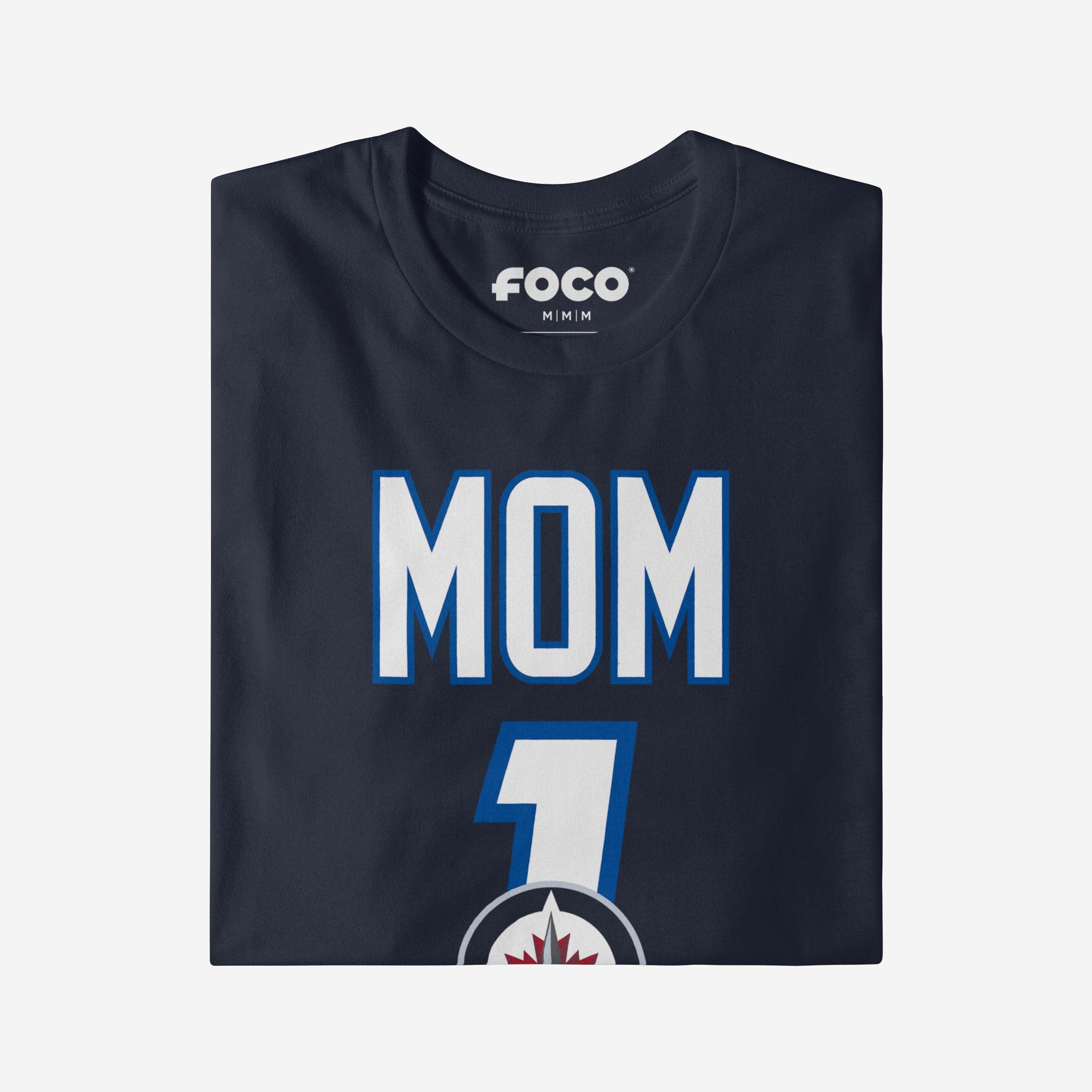 Winnipeg Jets Number 1 Mom T-Shirt - Image 3