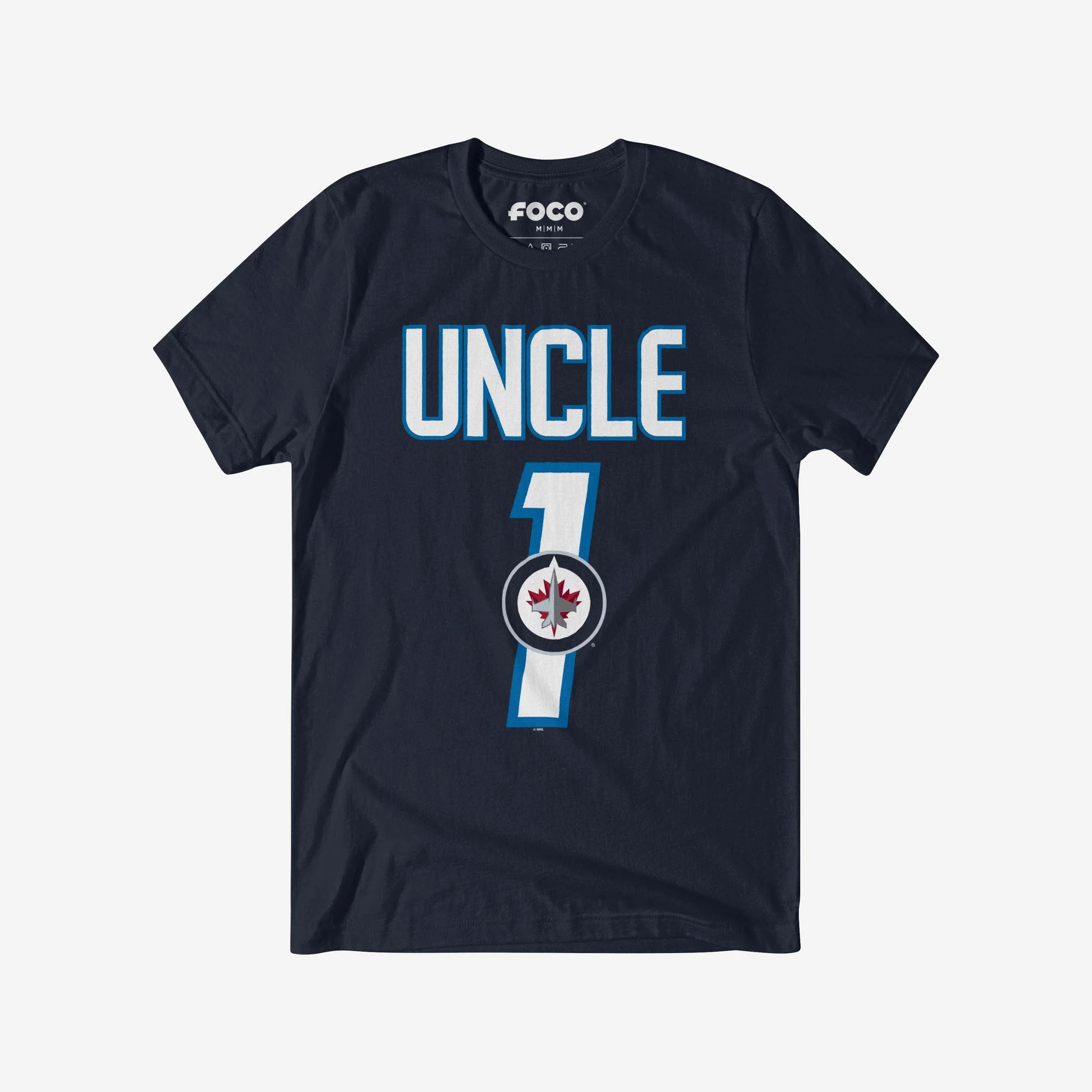 Winnipeg Jets Number 1 Uncle T-Shirt