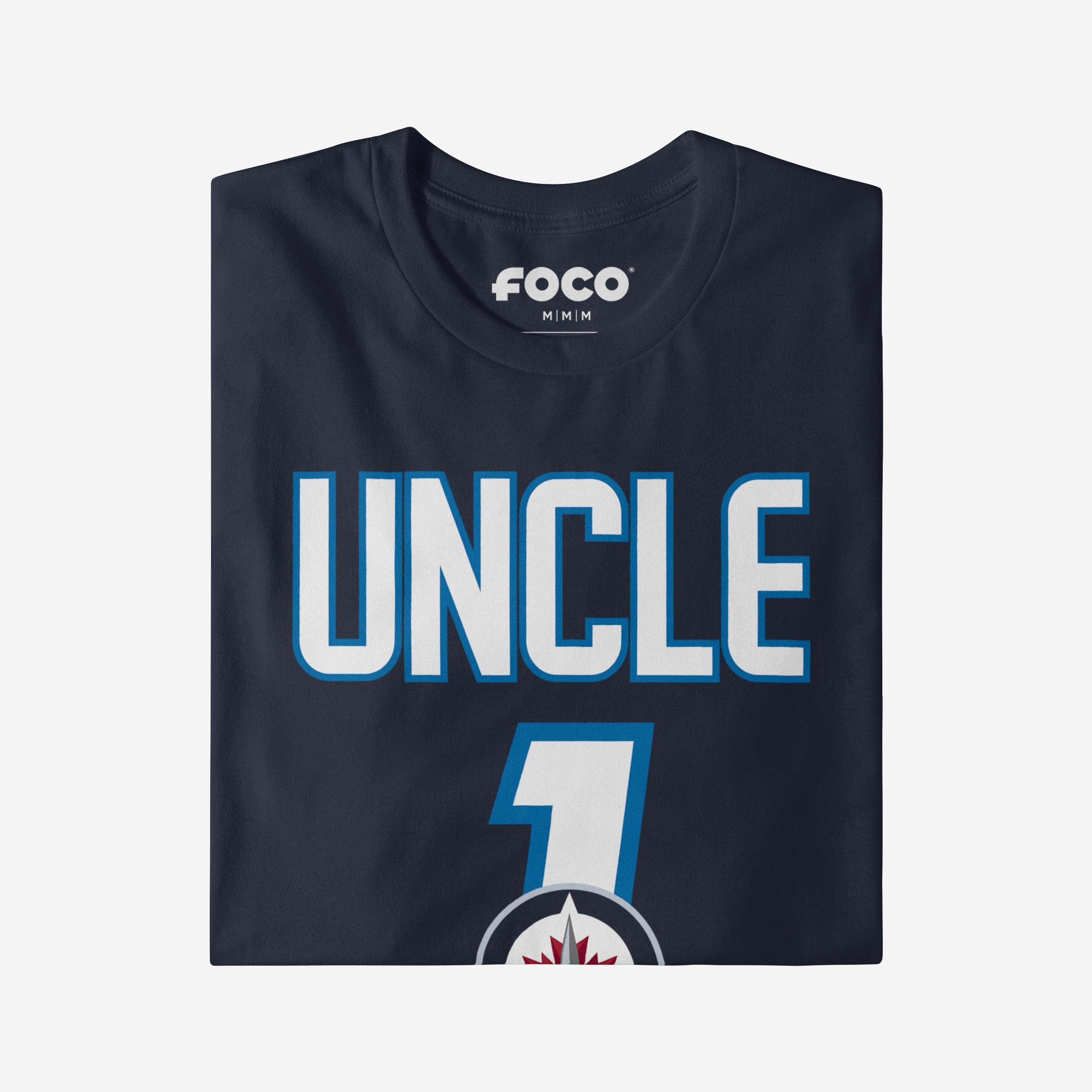 Winnipeg Jets Number 1 Uncle T-Shirt - Image 3