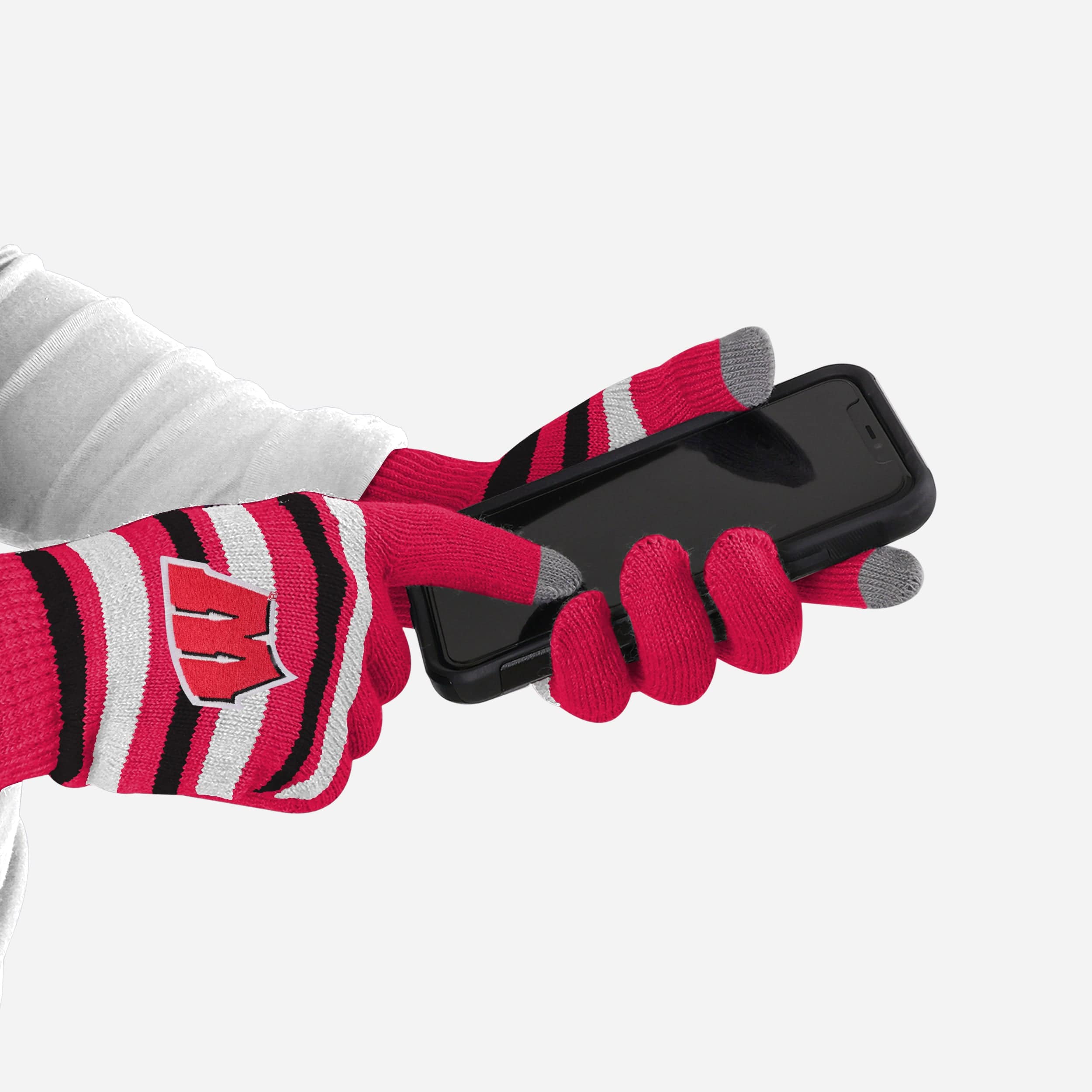 Wisconsin Badgers Stretch Gloves - Image 2