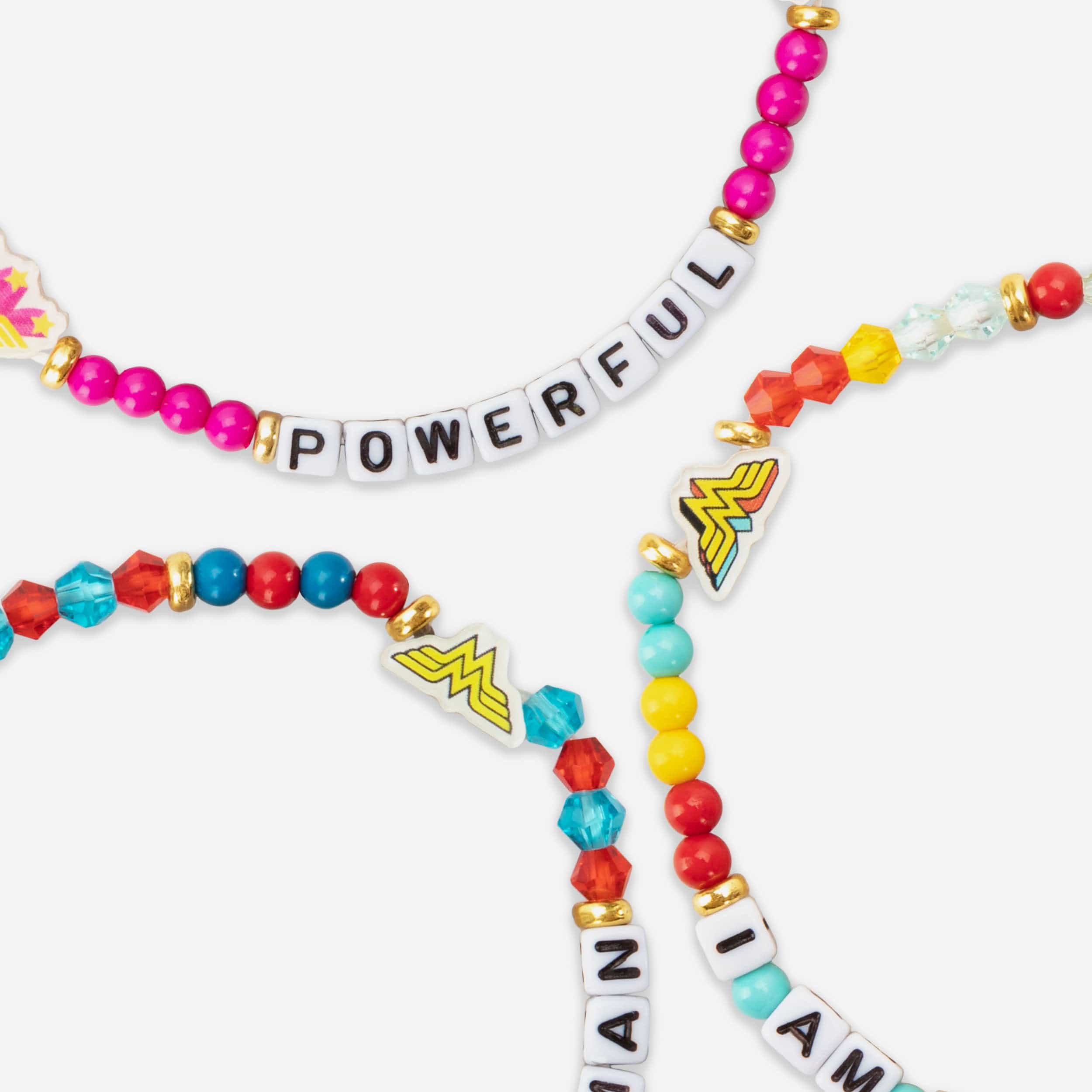 Wonder Woman™ Logo DC 3 Pack Friendship Bracelet - Image 2