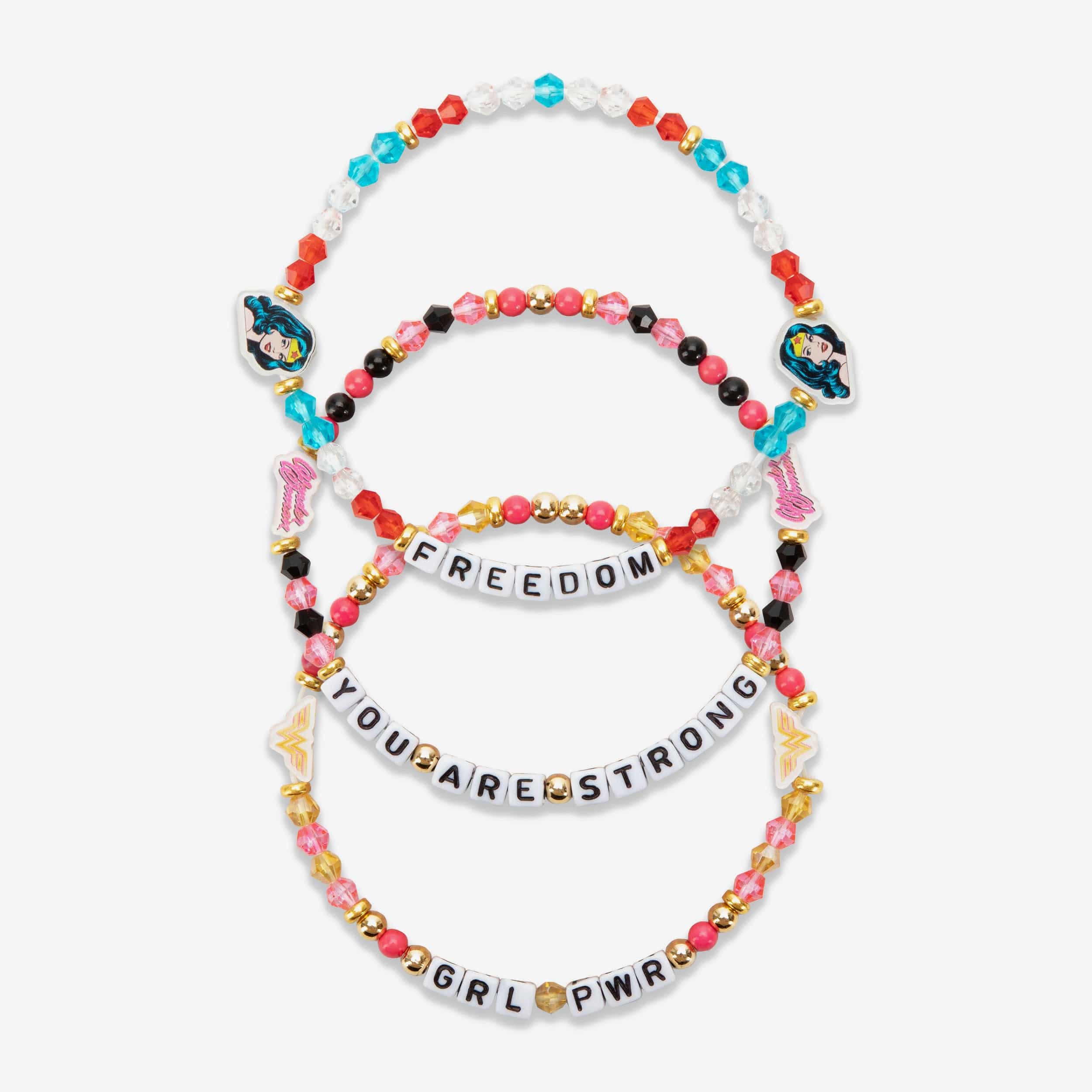 Wonder Woman™ Wordmark DC 3 Pack Friendship Bracelet