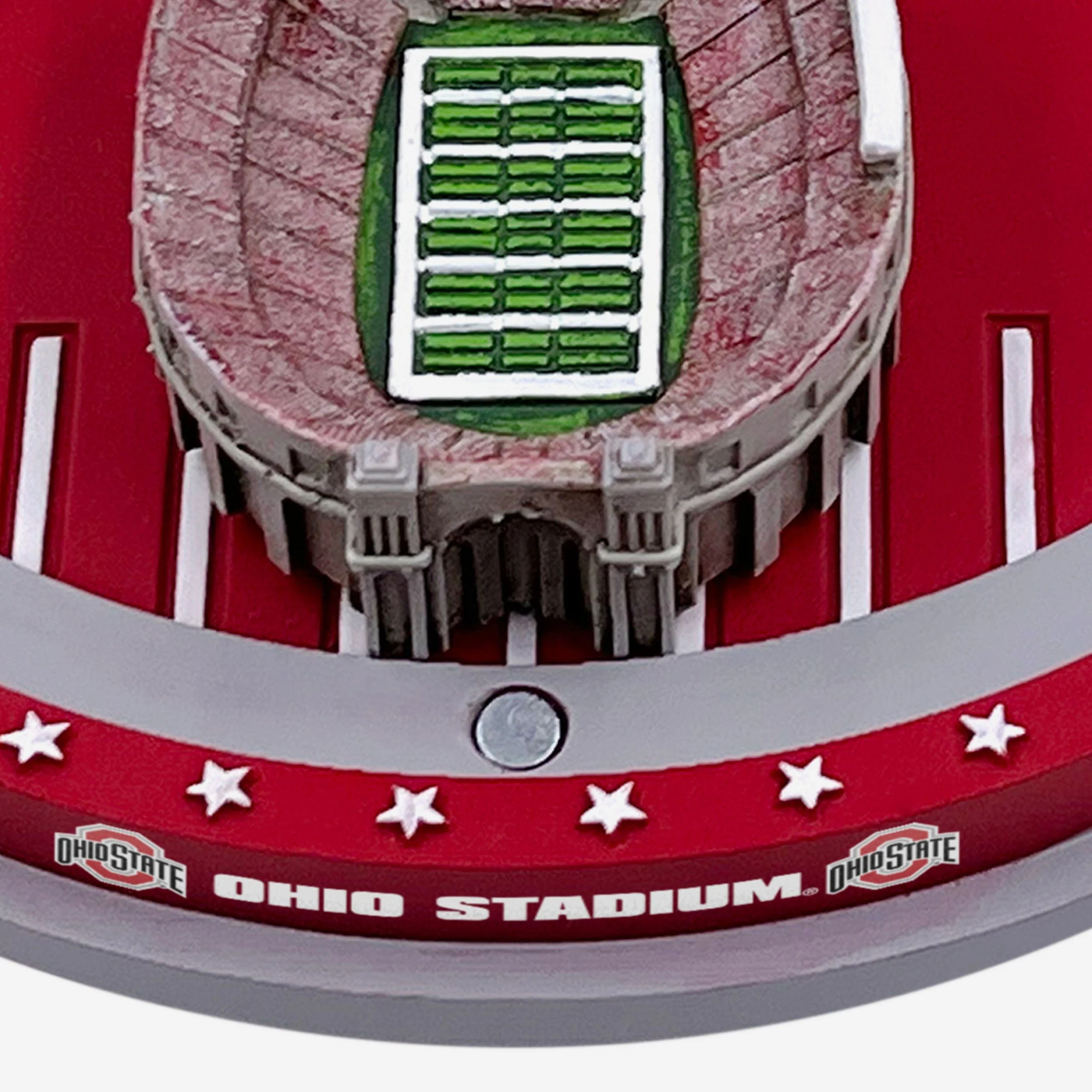 Woody Hayes Ohio State Buckeyes Magnetic Stadium Base Bobblehead - Image 4