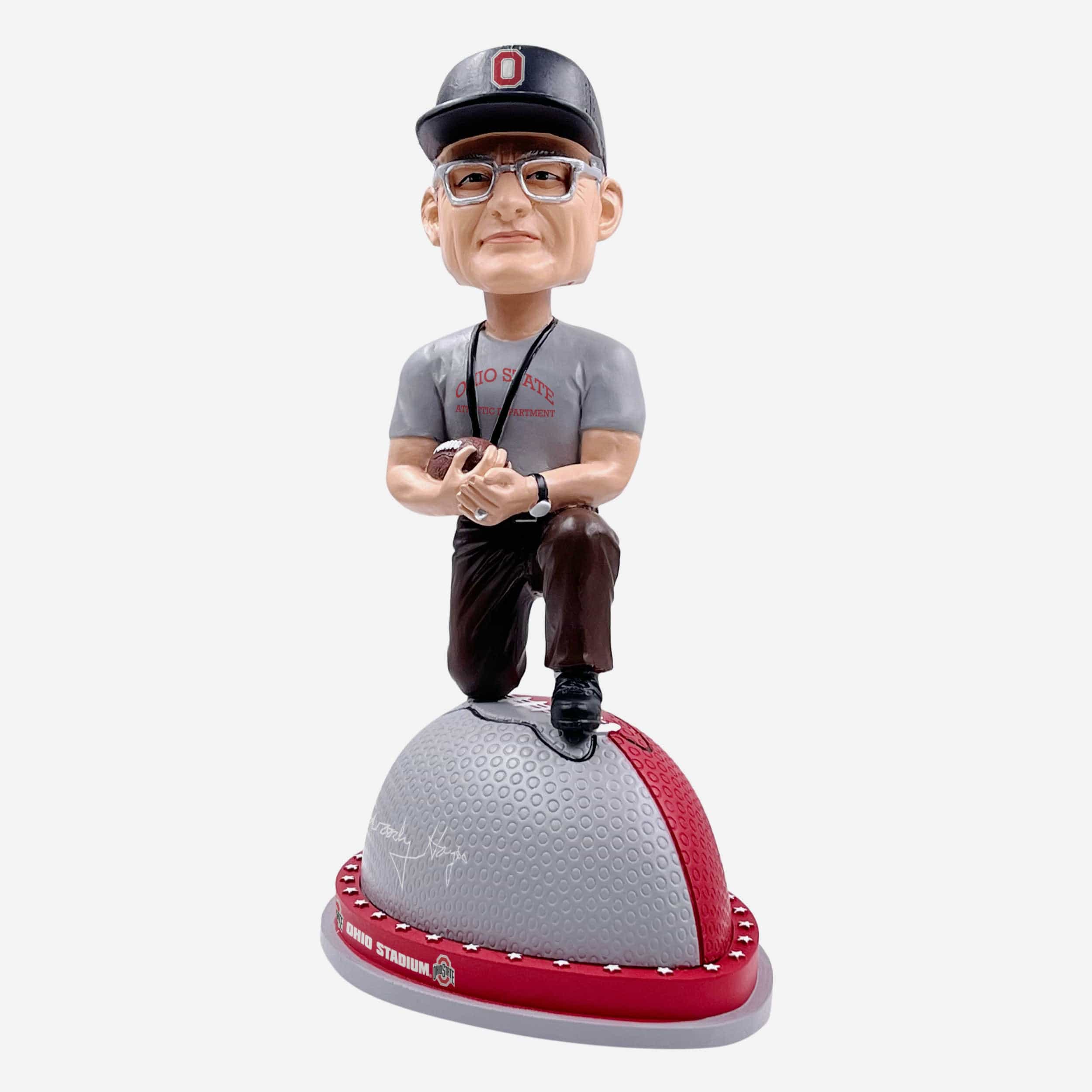 Woody Hayes Ohio State Buckeyes Magnetic Stadium Base Bobblehead - Image 5