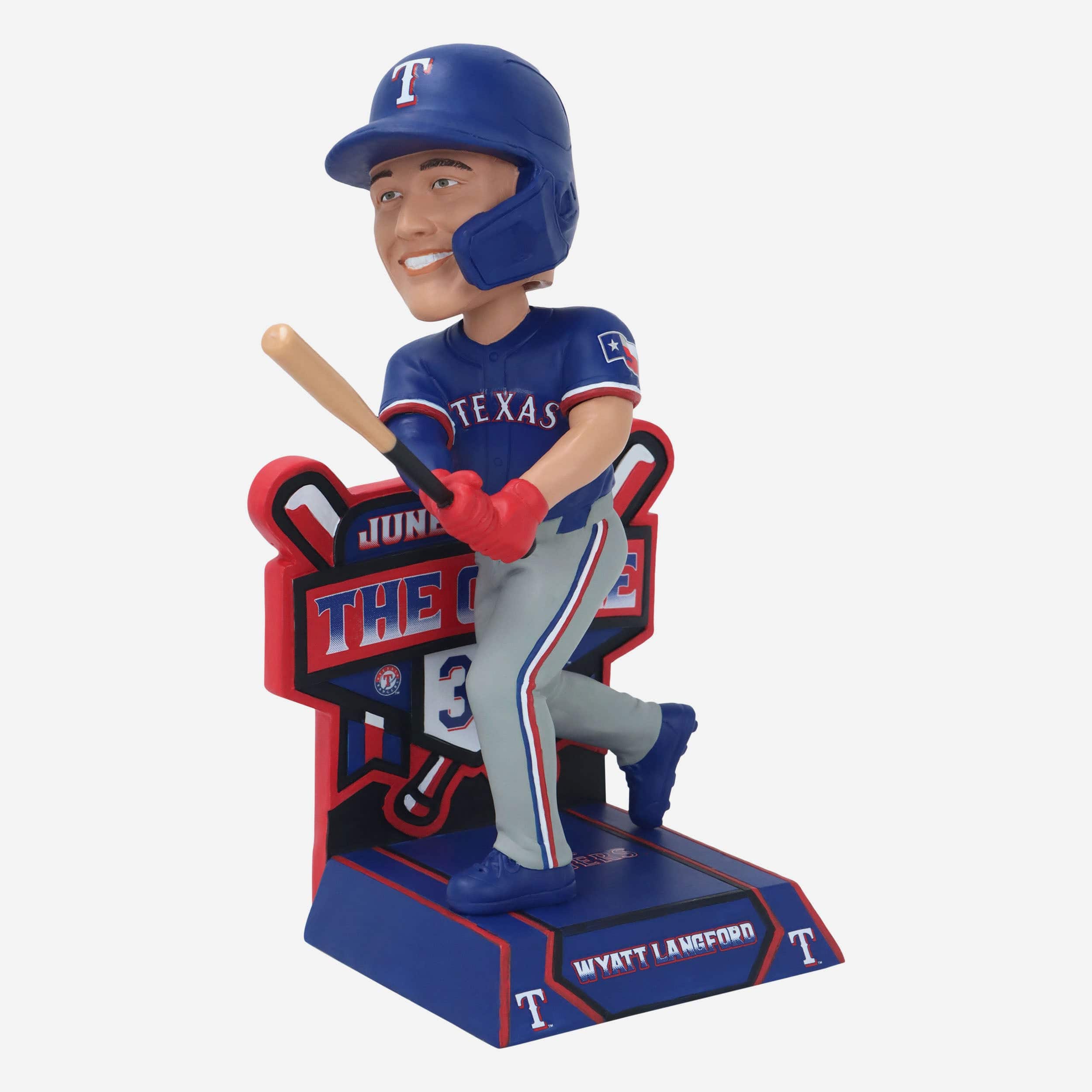 Wyatt Langford Texas Rangers Cycle Bobblehead - Image 4