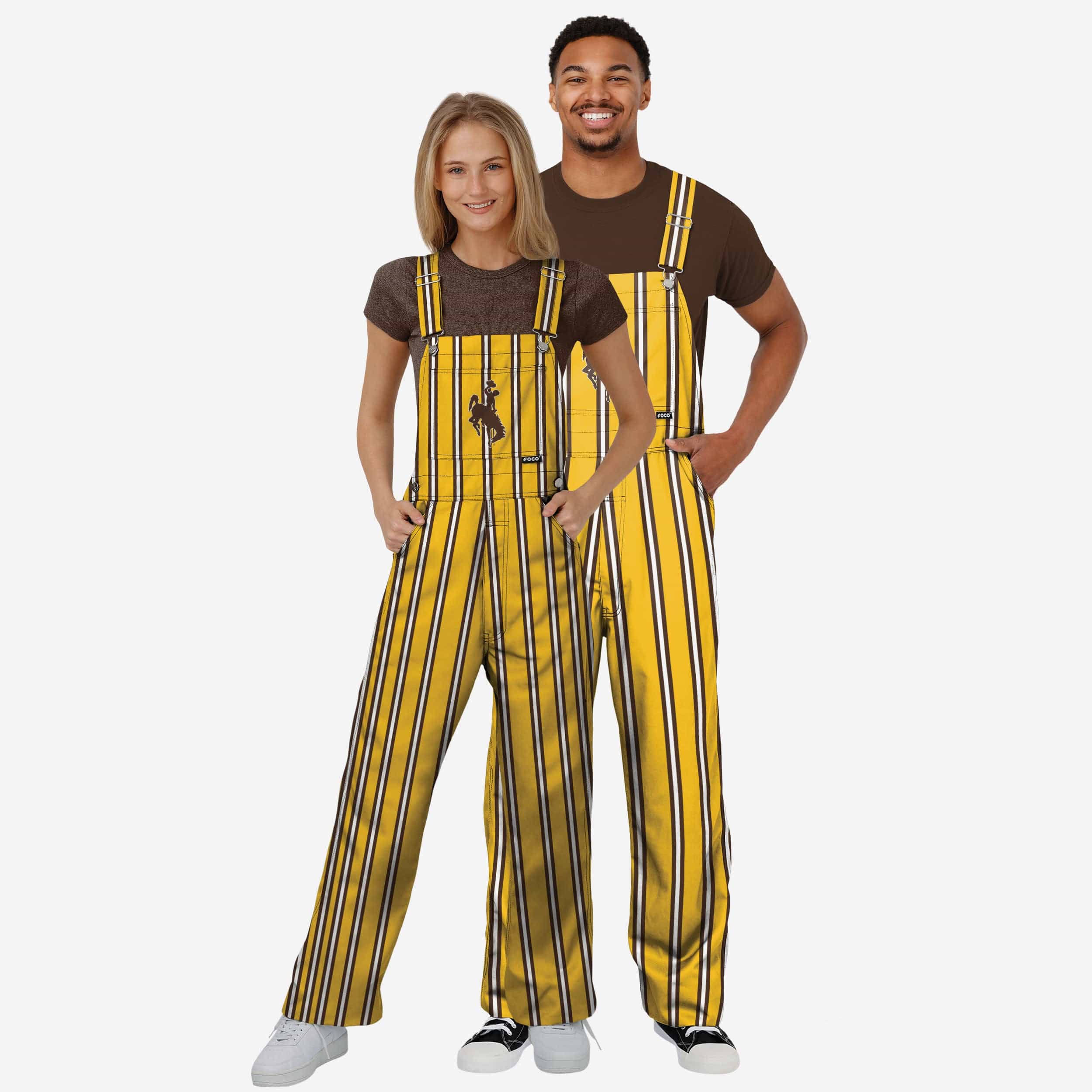 Wyoming Cowboys Mens Sideline Spirit Bib Overalls - Image 3