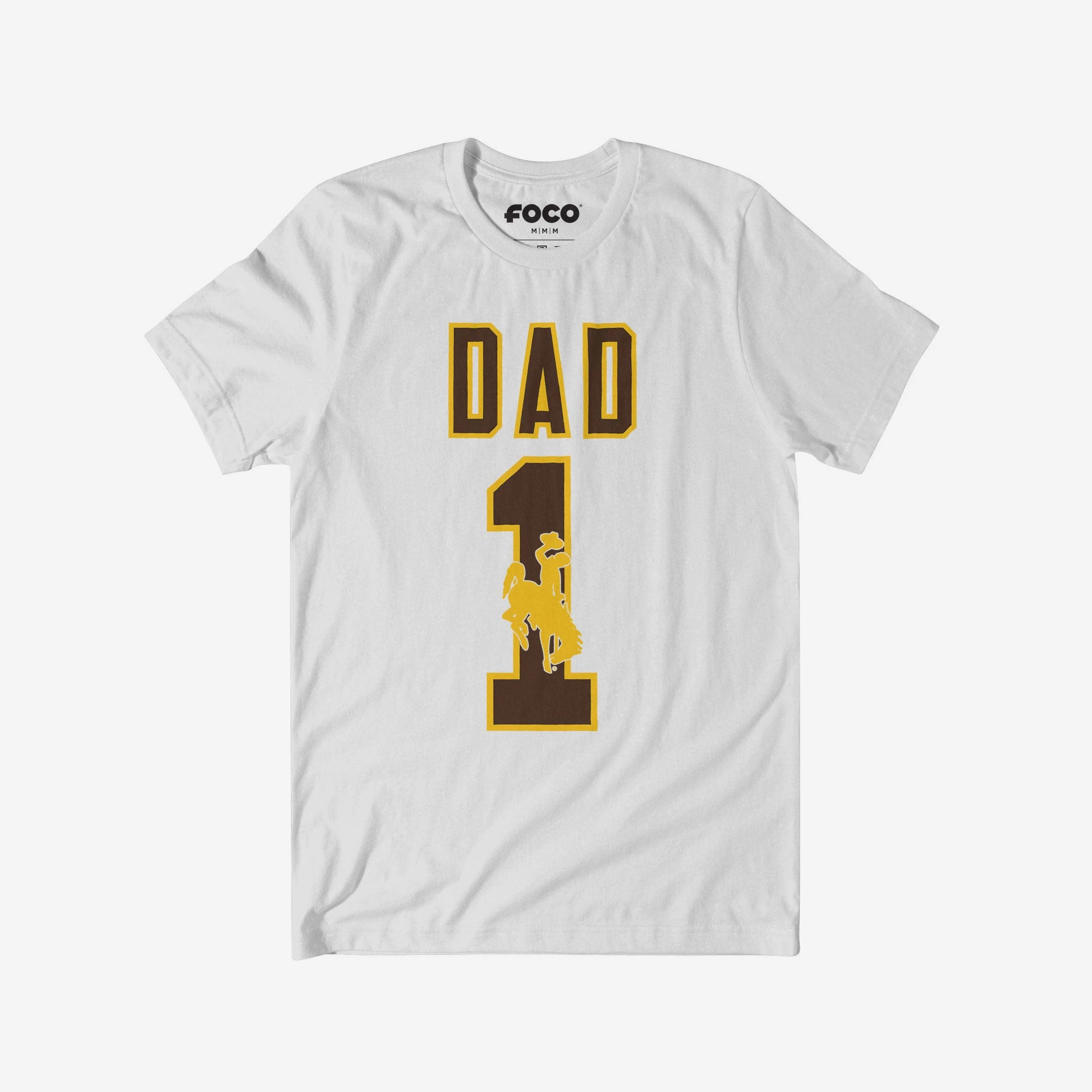 Wyoming Cowboys Number 1 Dad T-Shirt