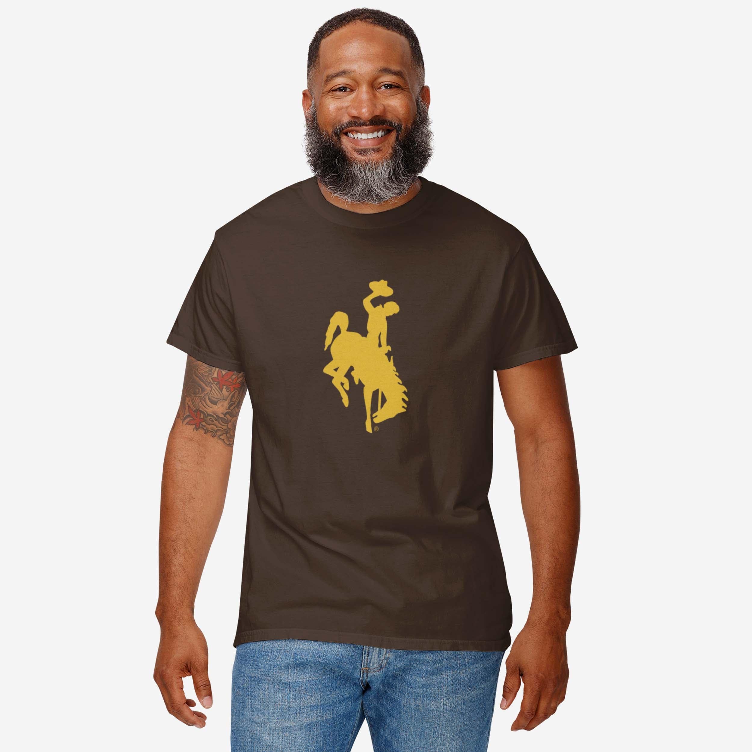 Wyoming Cowboys Primary Logo T-Shirt - Image 2